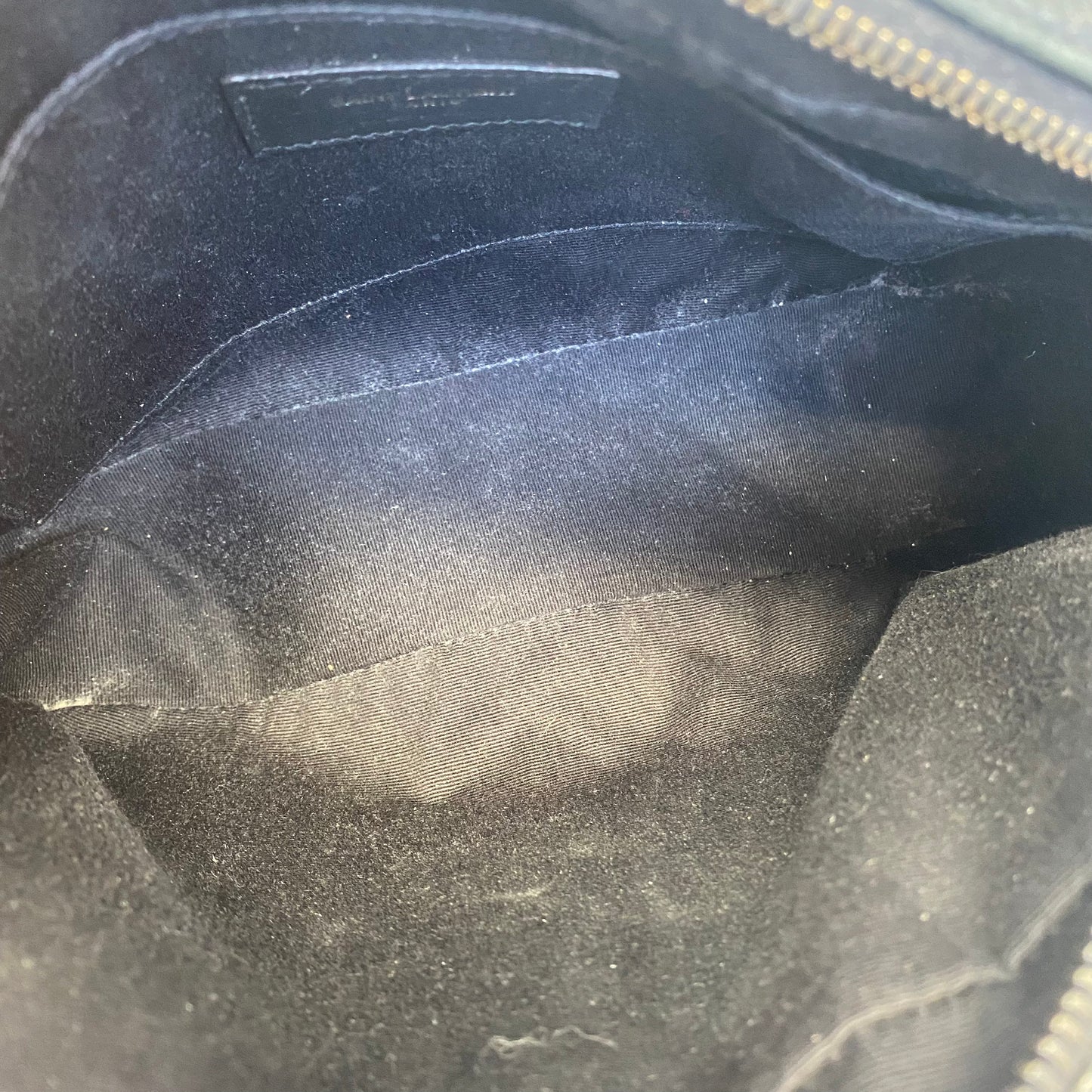 Saint Laurent Lambskin Monogram Small Lou Camera Bag