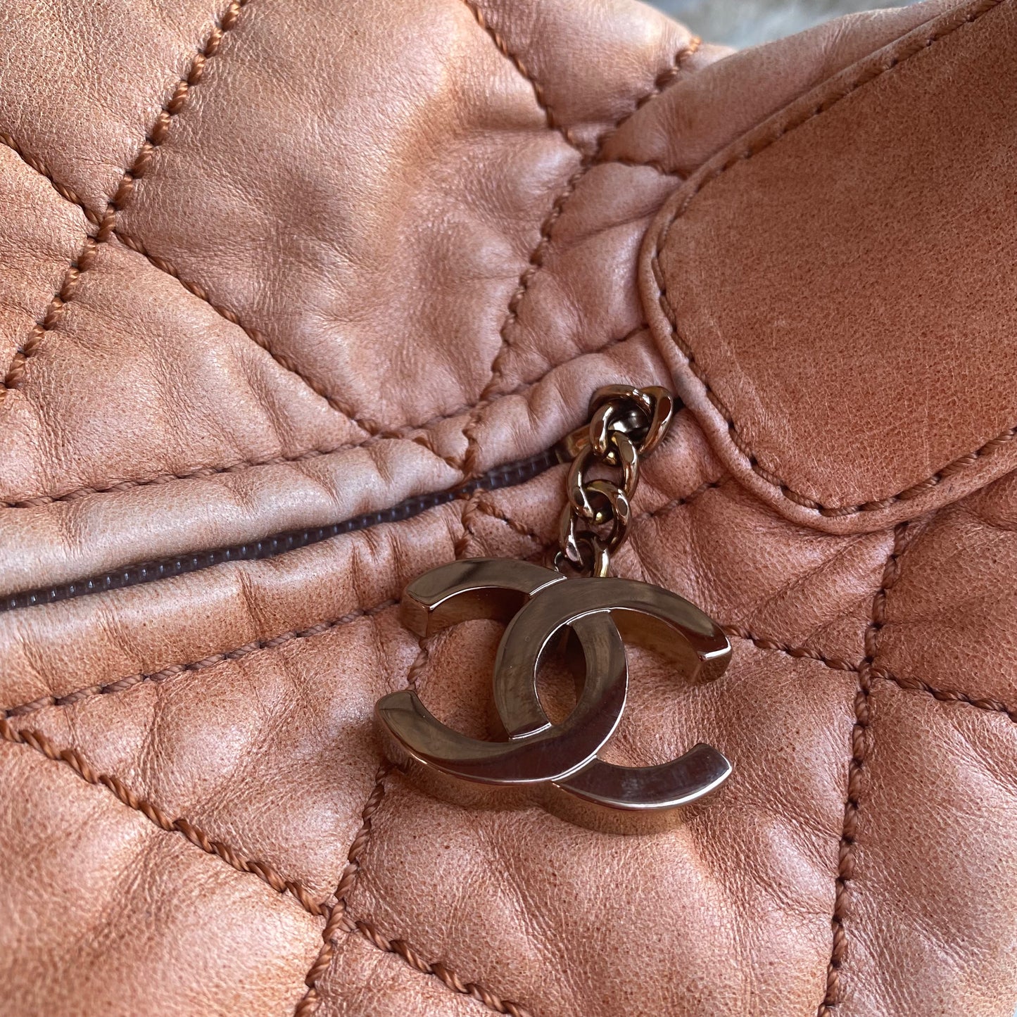 Chanel Cloudy Leather Hobo