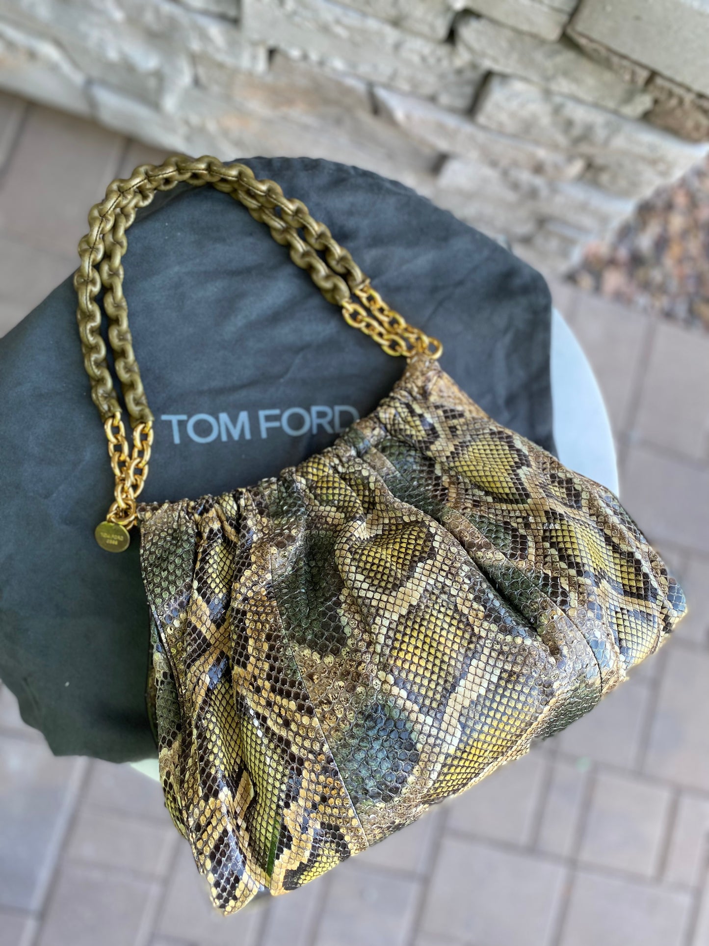 Tom Ford Python Carine Shoulder Bag