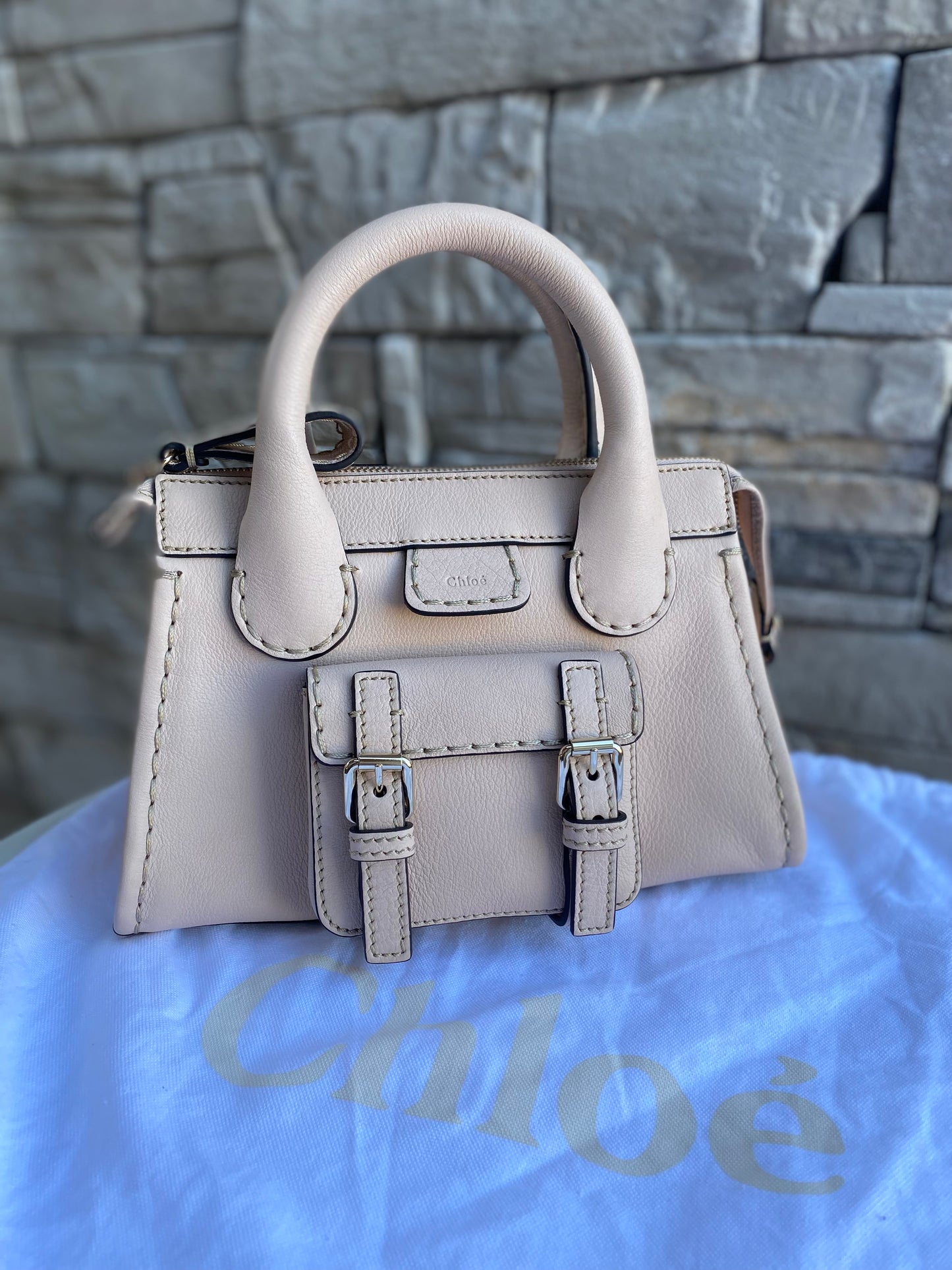 Chloe Mini Edith Leather Satchel Shoulder Bag