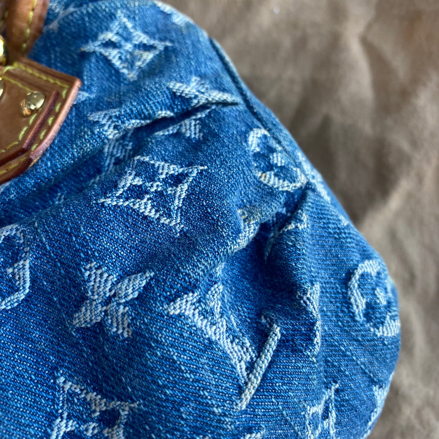 Louis Vuitton Mini Denim Pleaty Satchel