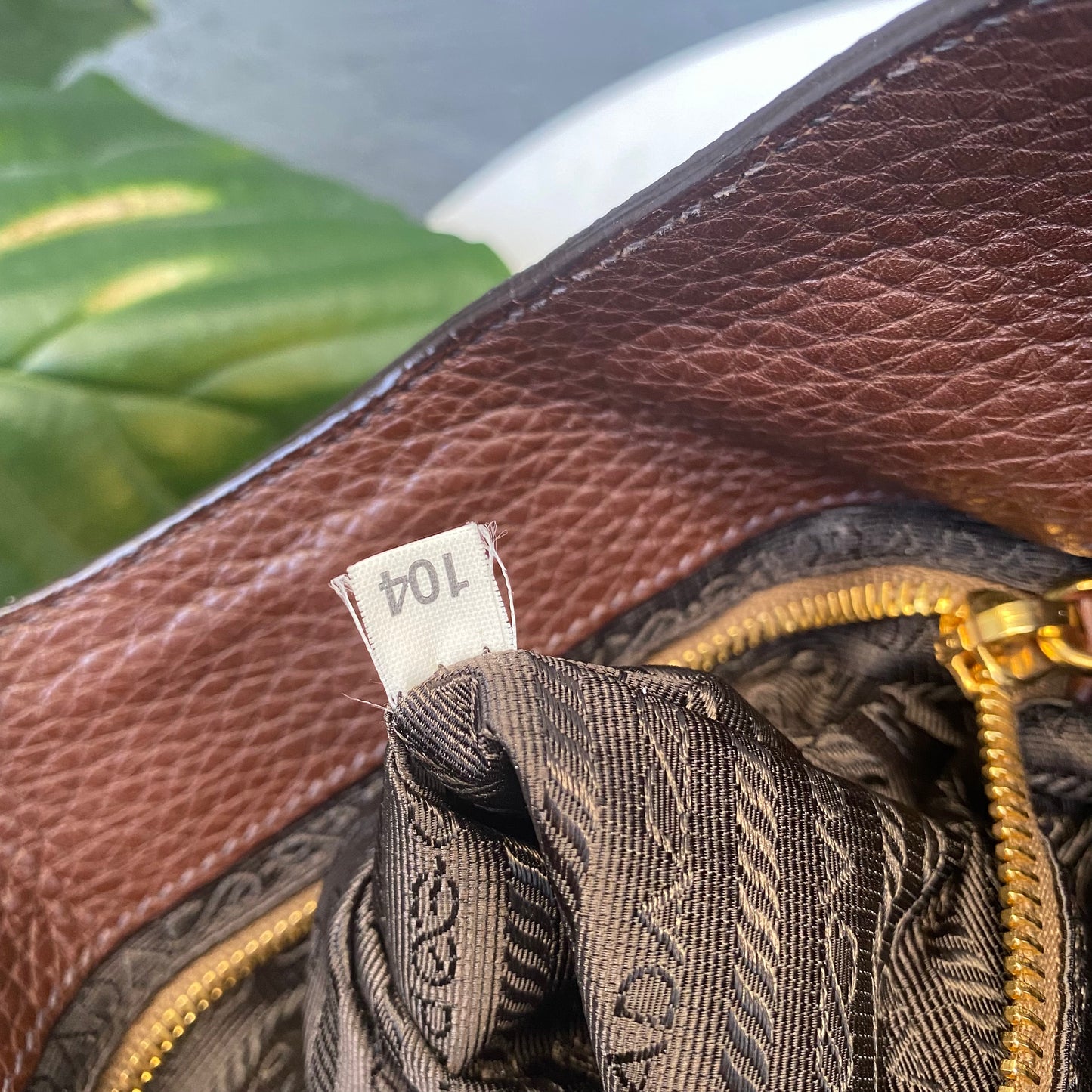 Prada Pushlock Hobo Vitello Daino Shoulder Bag