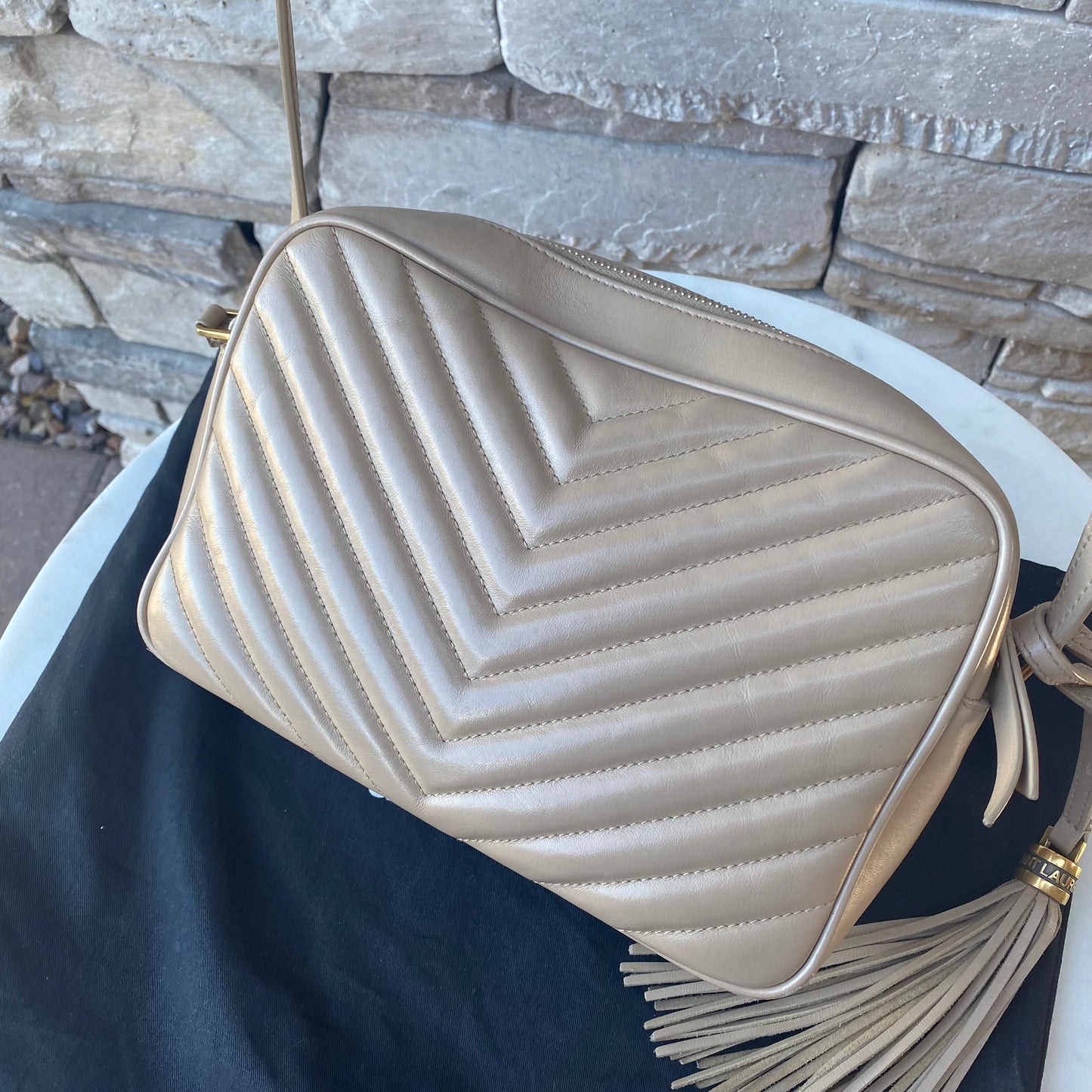 Saint Laurent Lou Matelassé Leather Camera Bag