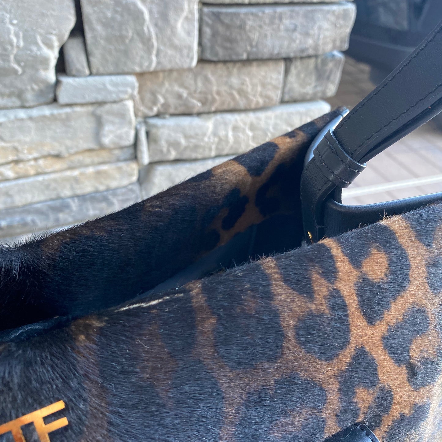 Tom Ford Rialto Leopard Top Handle Tote