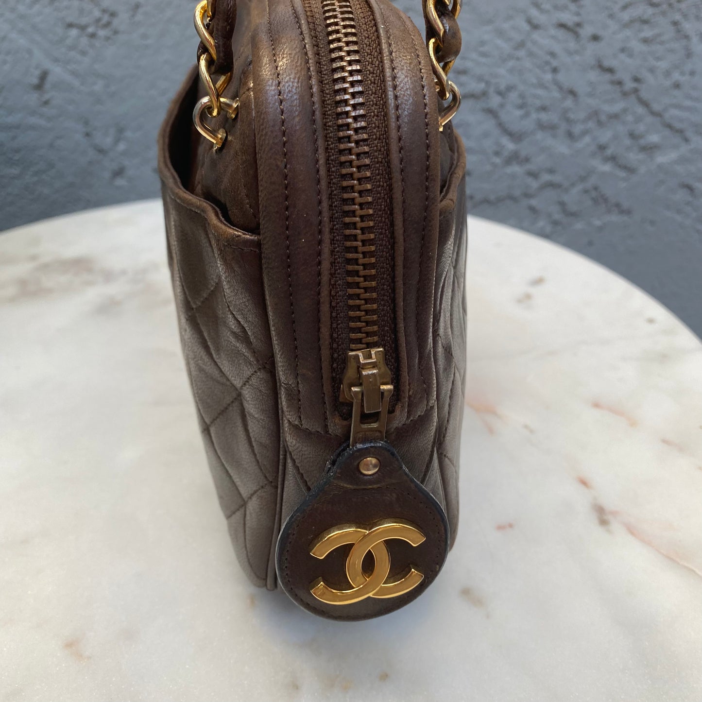 Chanel Lambskin Double Pocket Vintage Camera Bag