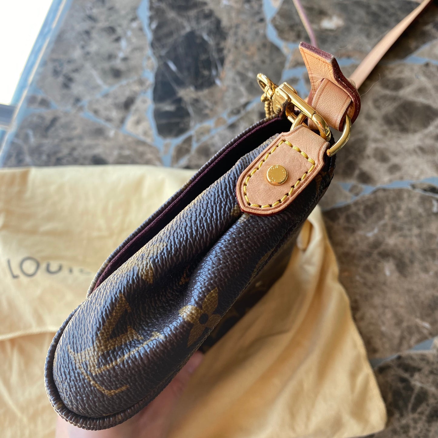 Louis Vuitton Monogram Favorite PM Clutch Crossbody