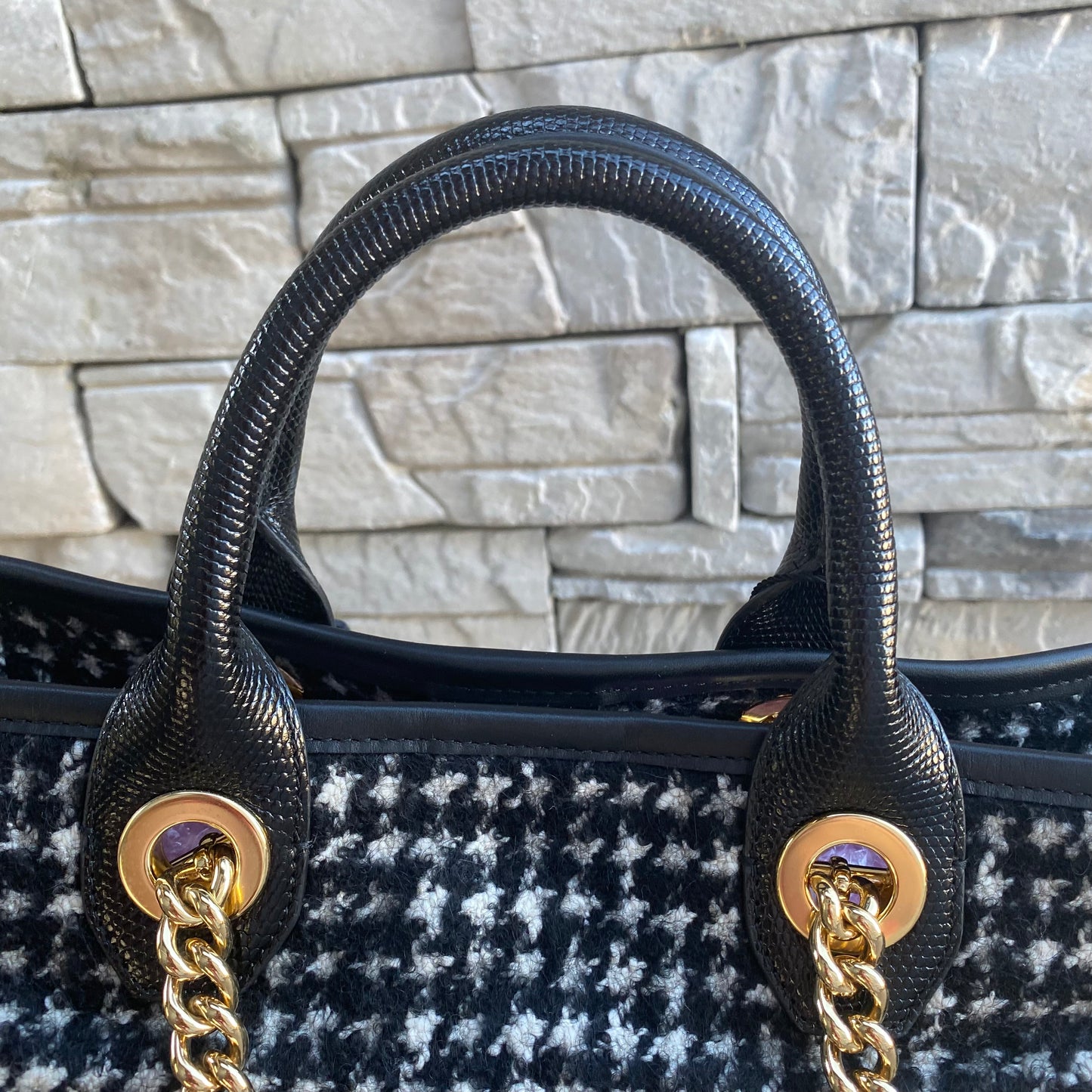Dolce & Gabbana Small Tweed Capri Tote