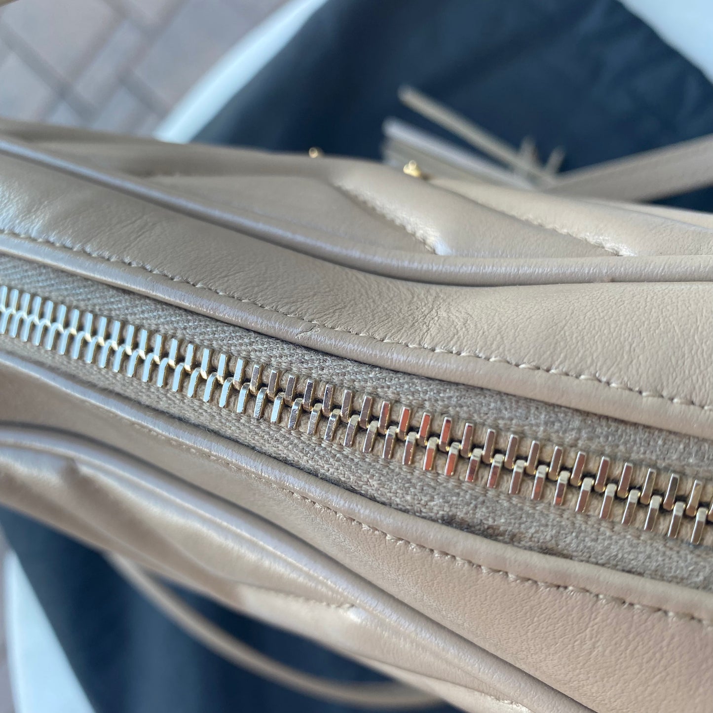 Saint Laurent Lou Matelassé Leather Camera Bag