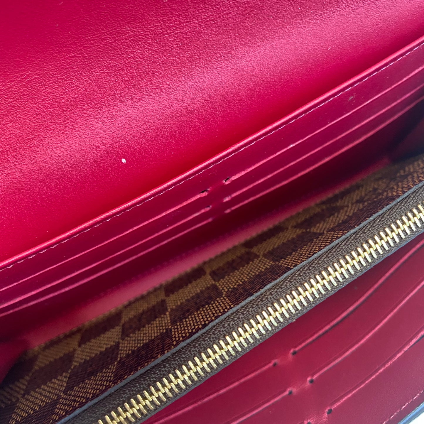 Louis Vuitton Damier Ebene Croisette Wallet