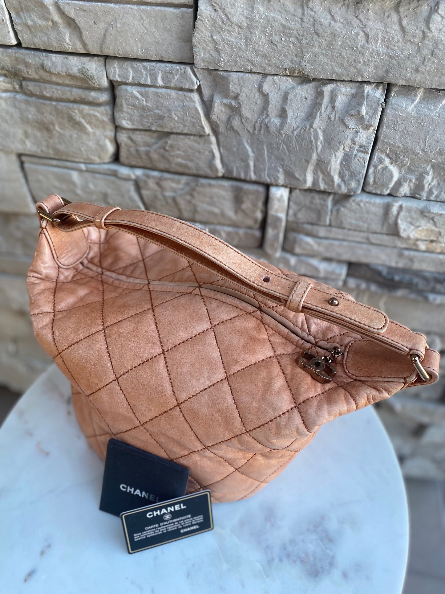 Chanel Cloudy Leather Hobo