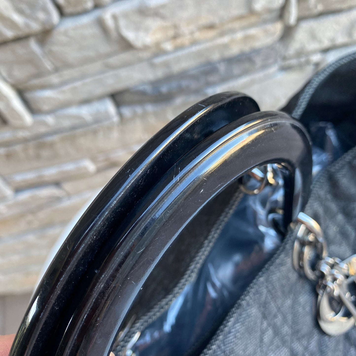 Christian Dior Denim Cannage Large Soft Lady Dior Tote