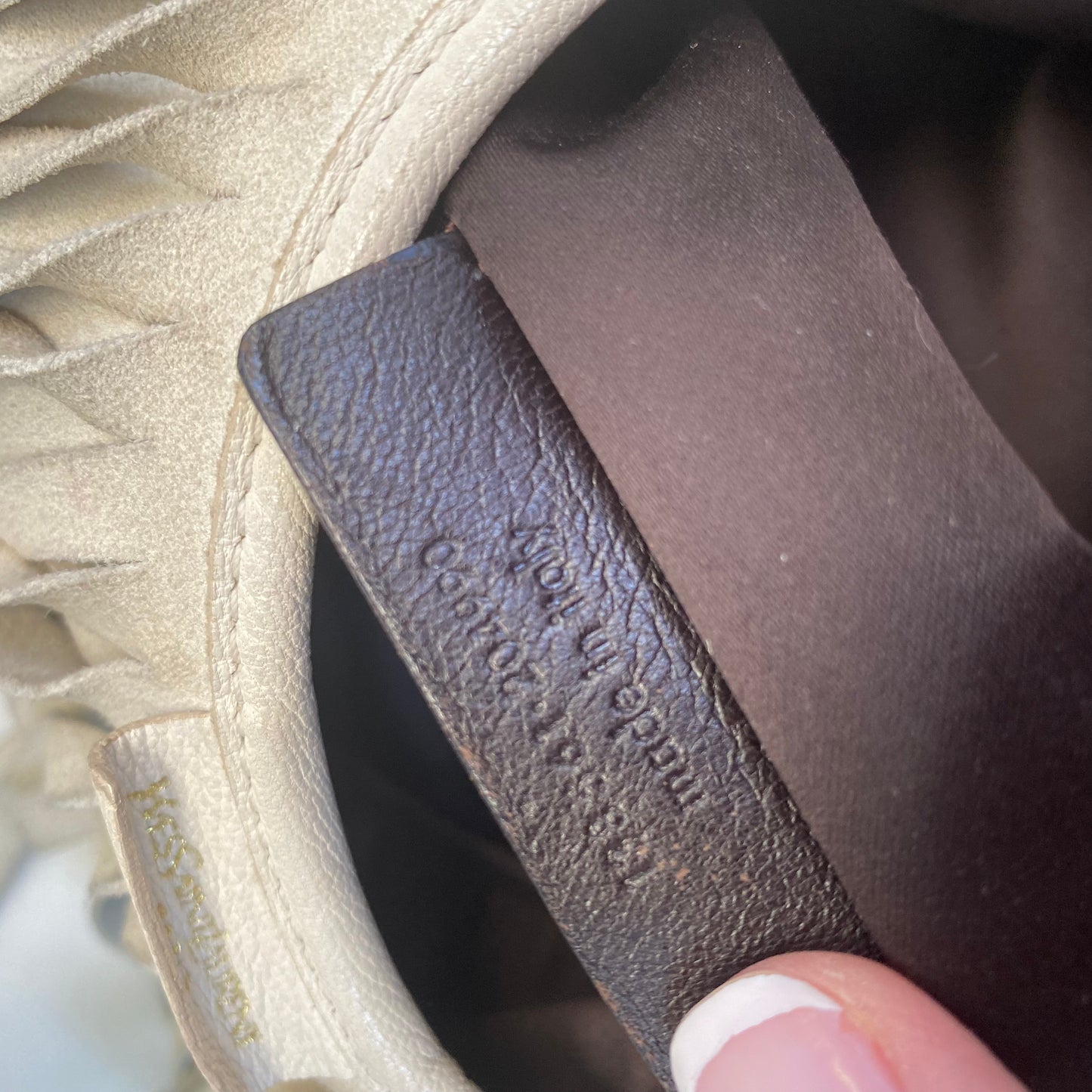 Yves Saint Laurent Vintage Mombasa Fringe Shoulder Bag