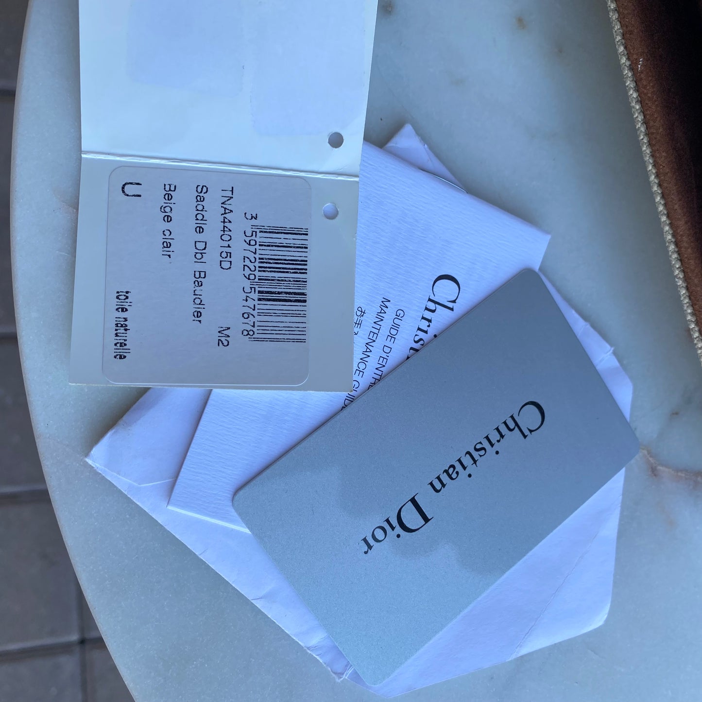 Christian Dior Double Baudrier Vintage Saddle Bag