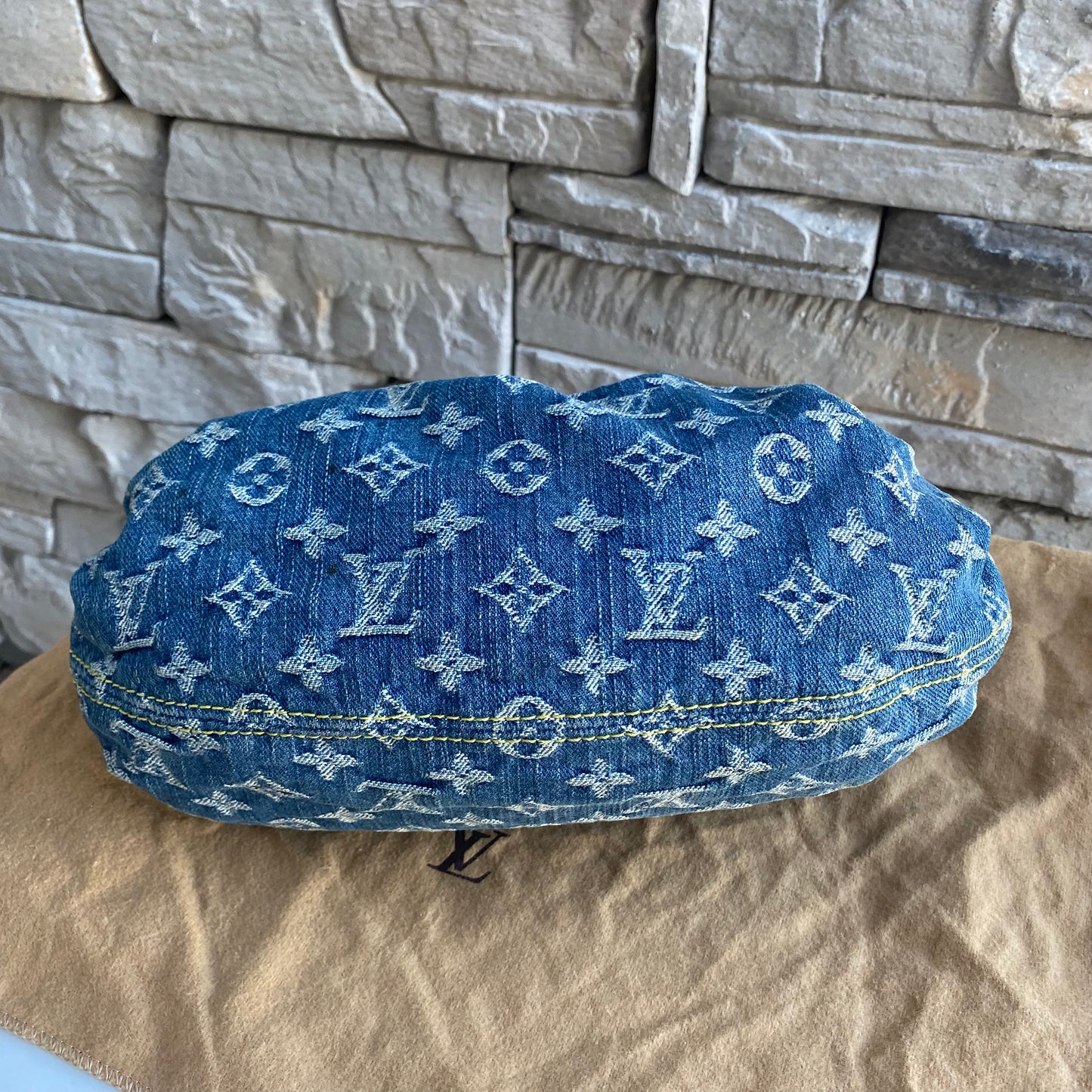 Louis Vuitton Mini Denim Pleaty Satchel