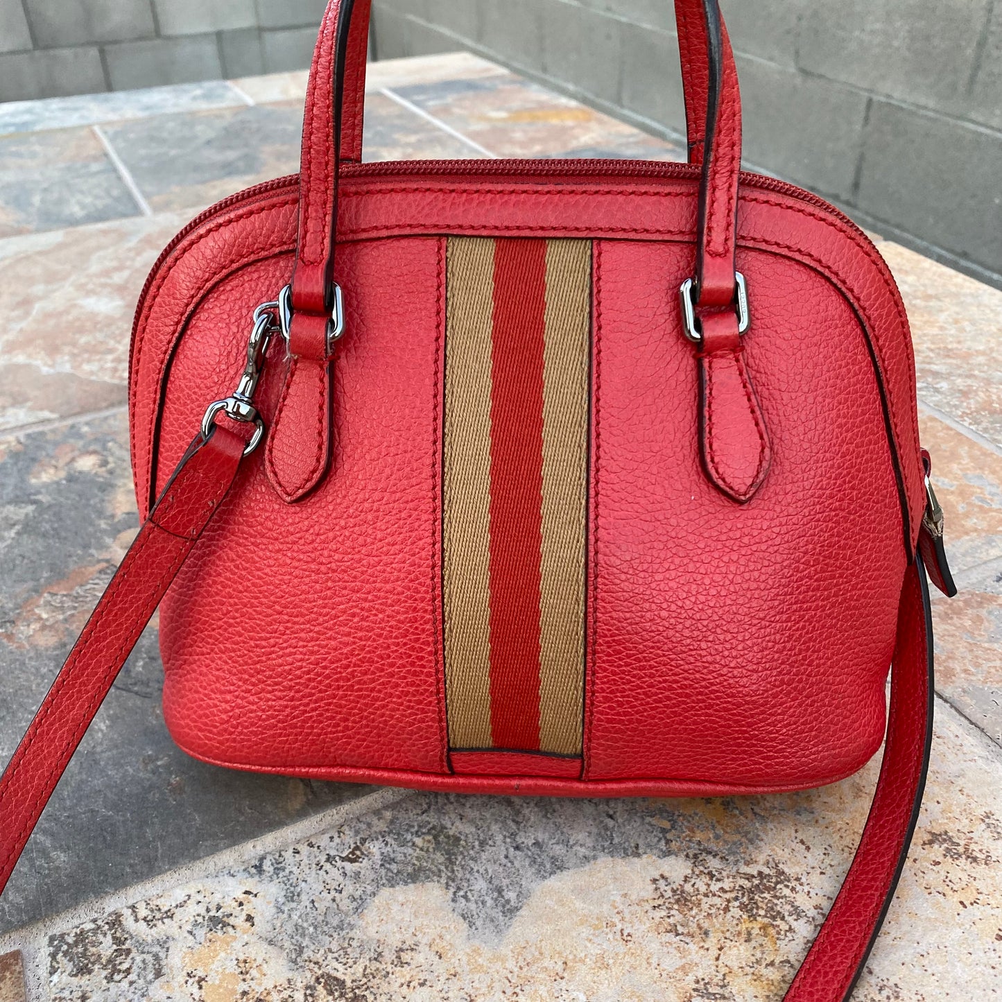 Gucci Mini Web Dome Shoulder Bag
