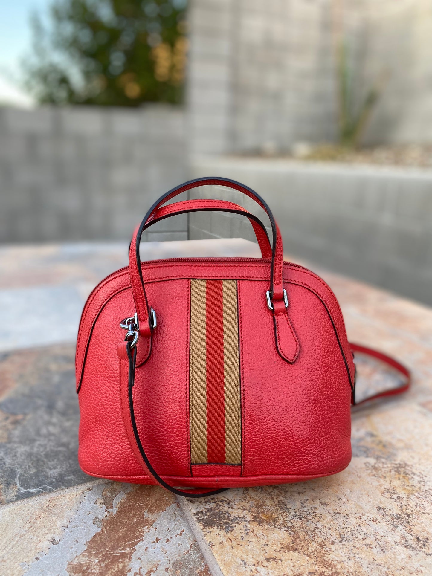 Gucci Mini Web Dome Shoulder Bag