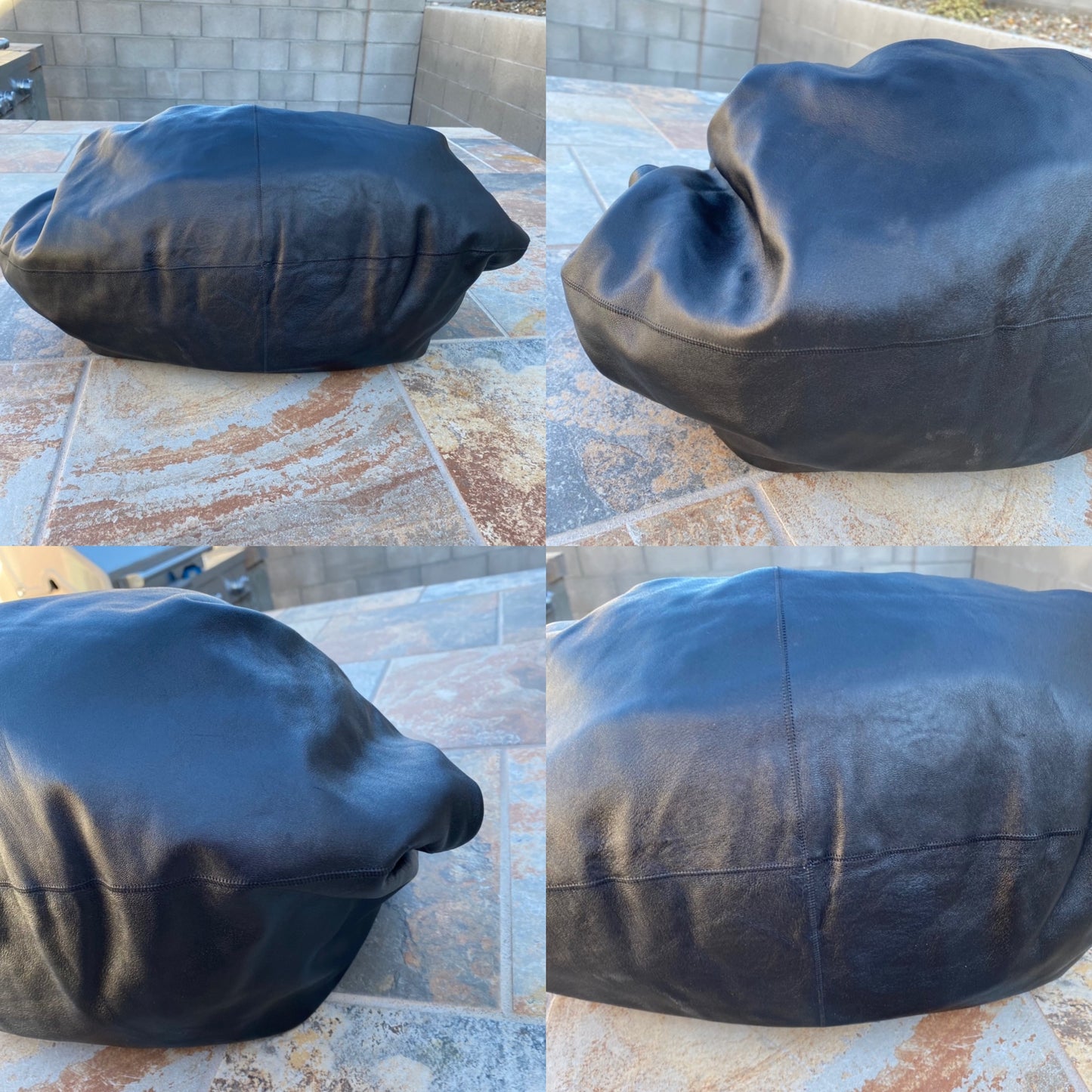 The Row Ascot Knot Leather Hobo Tote