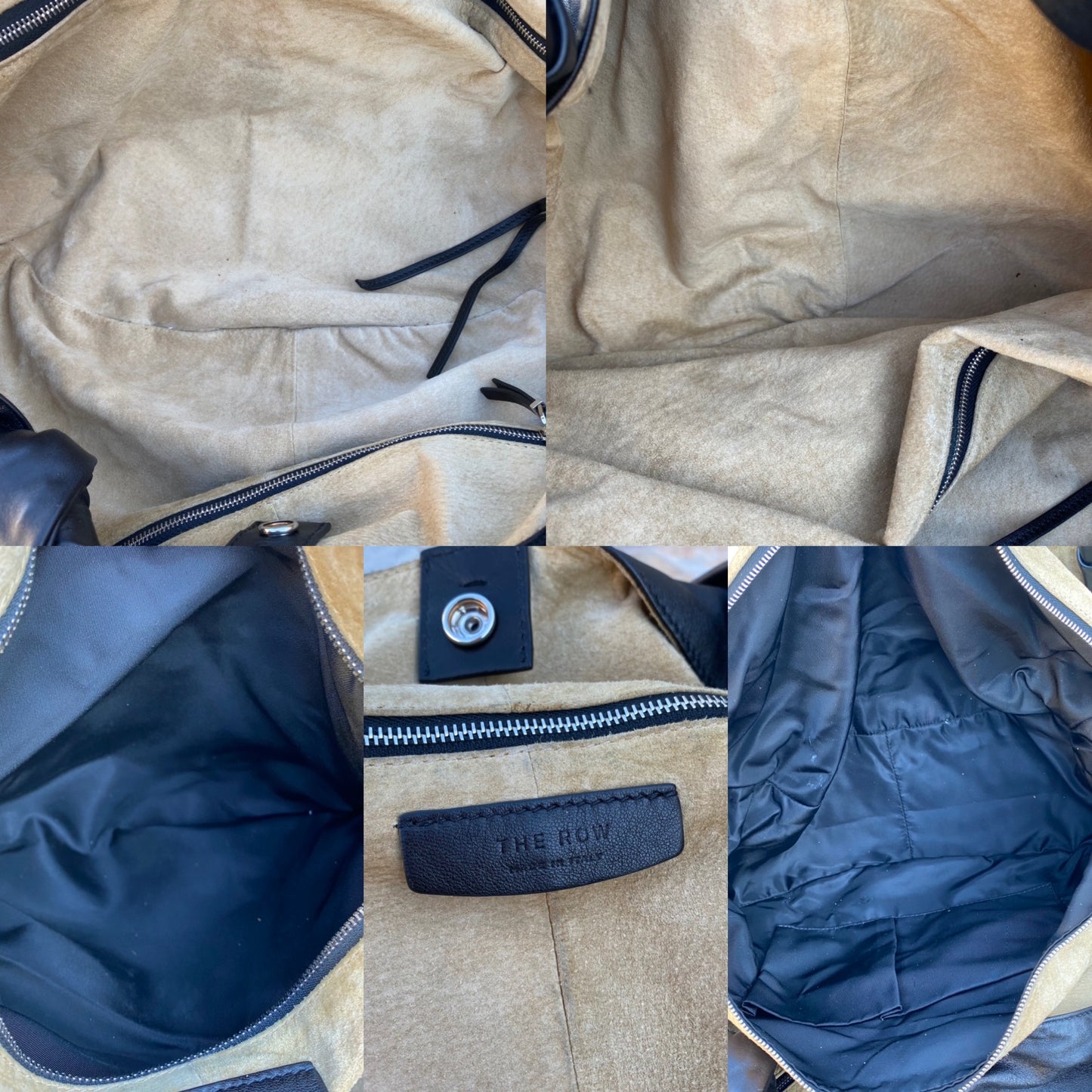 The Row Ascot Knot Leather Hobo Tote