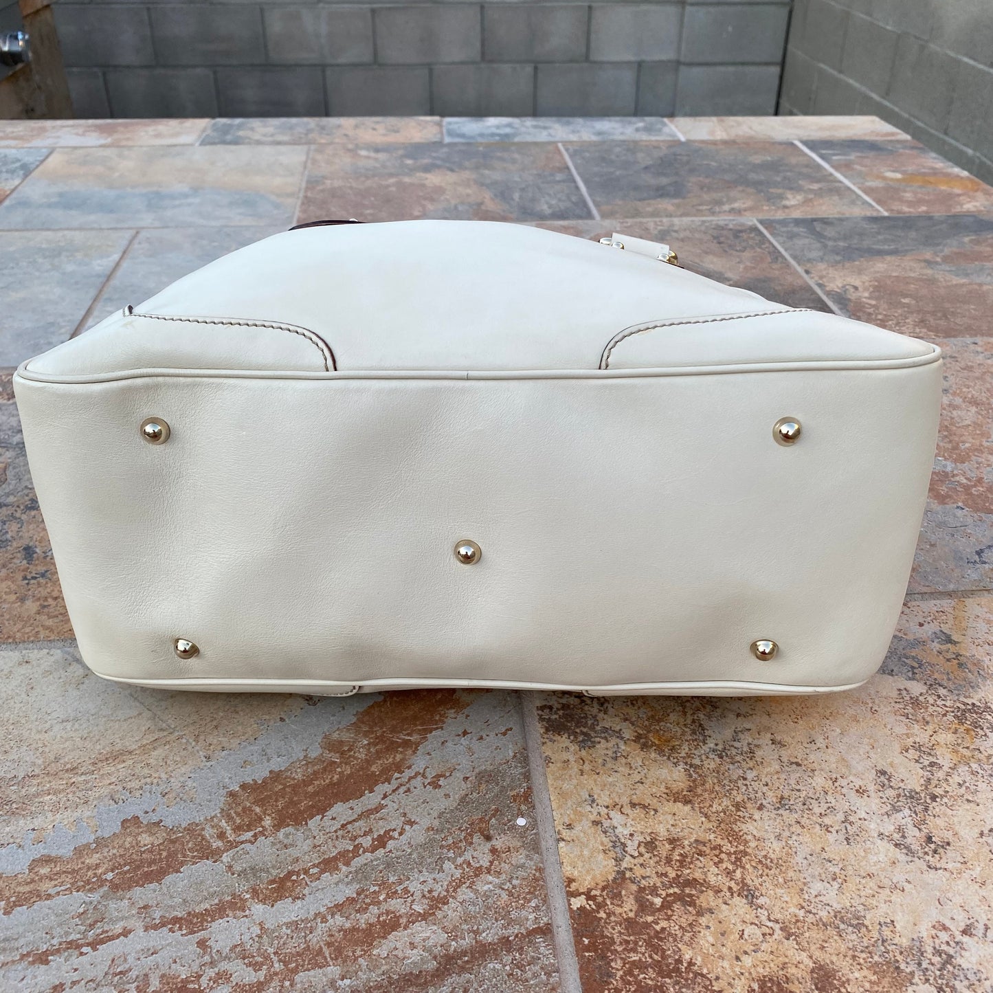 Gucci Bamboo Leather Vintage Boston Satchel
