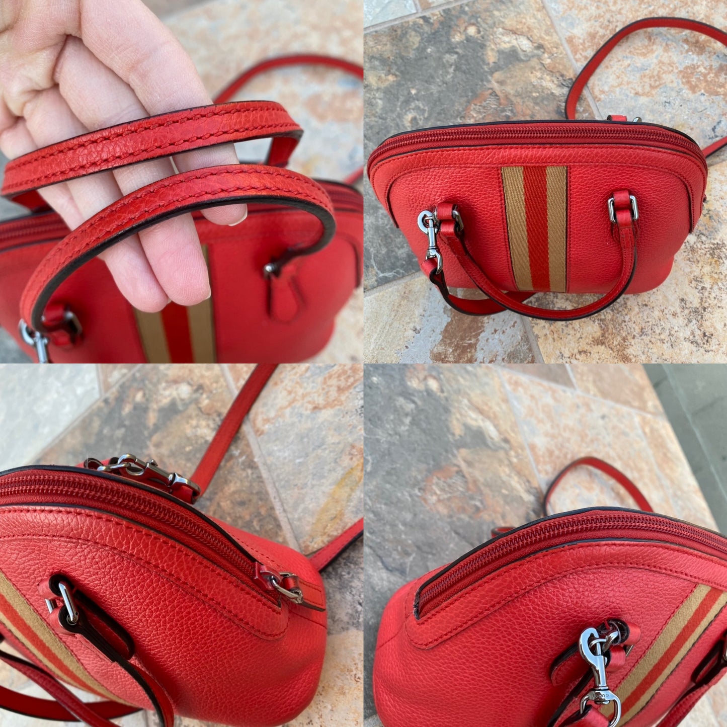 Gucci Mini Web Dome Shoulder Bag
