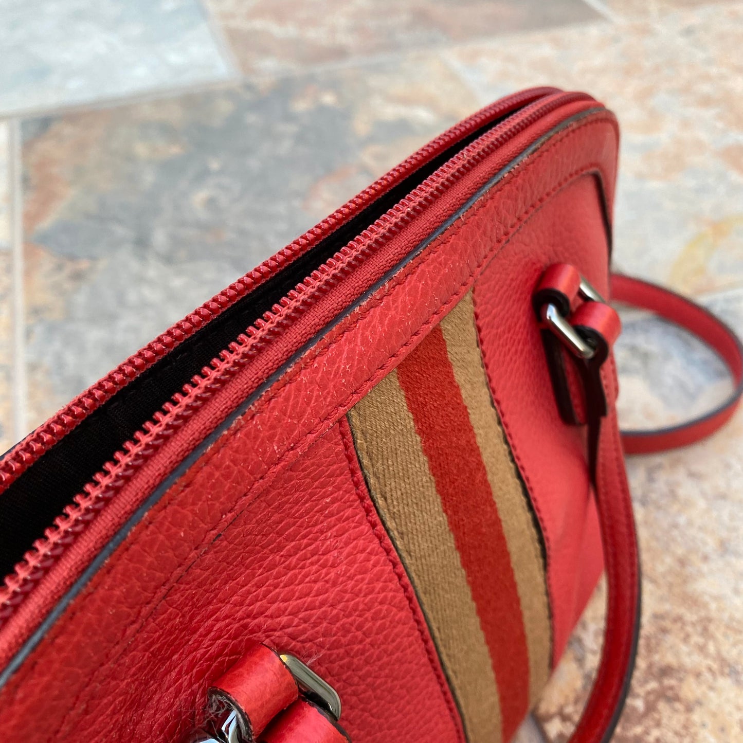 Gucci Mini Web Dome Shoulder Bag
