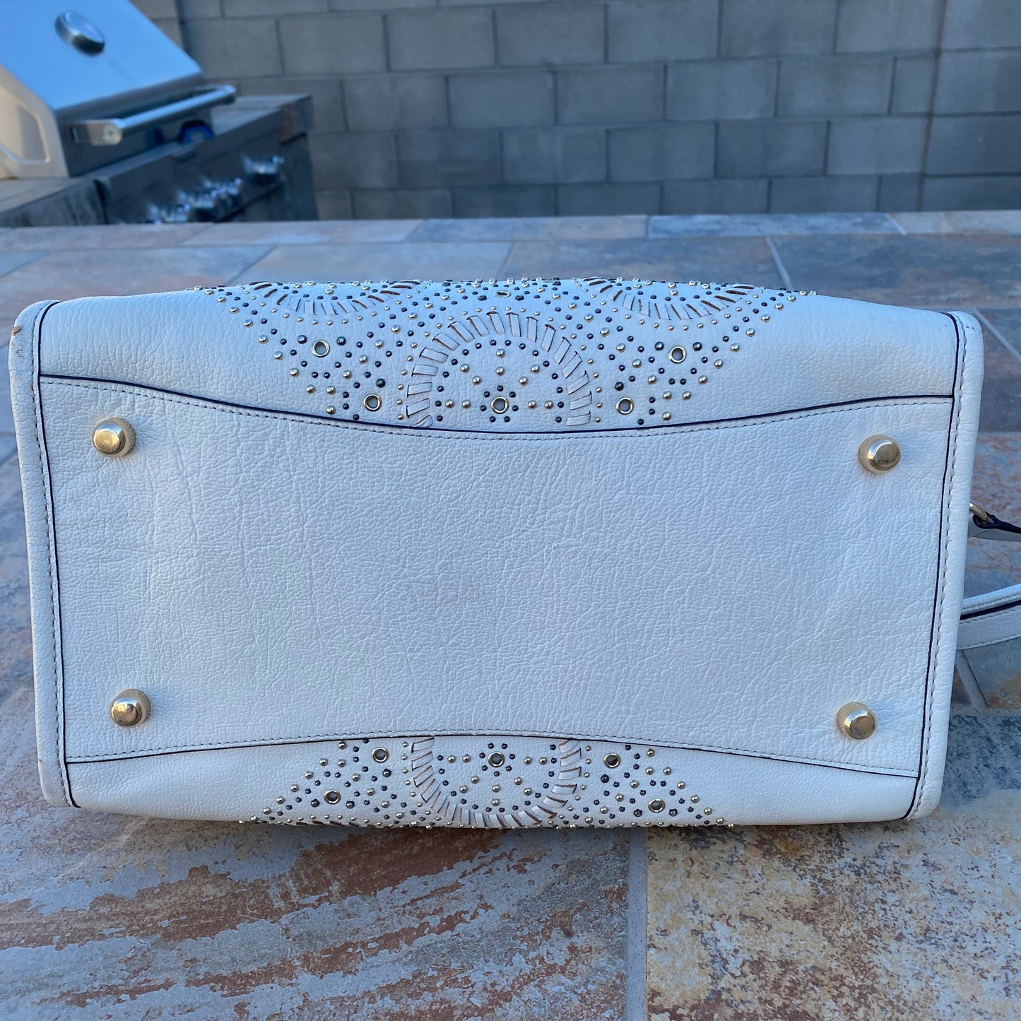 Coach Mini Studs Rhyder Leather Satchel
