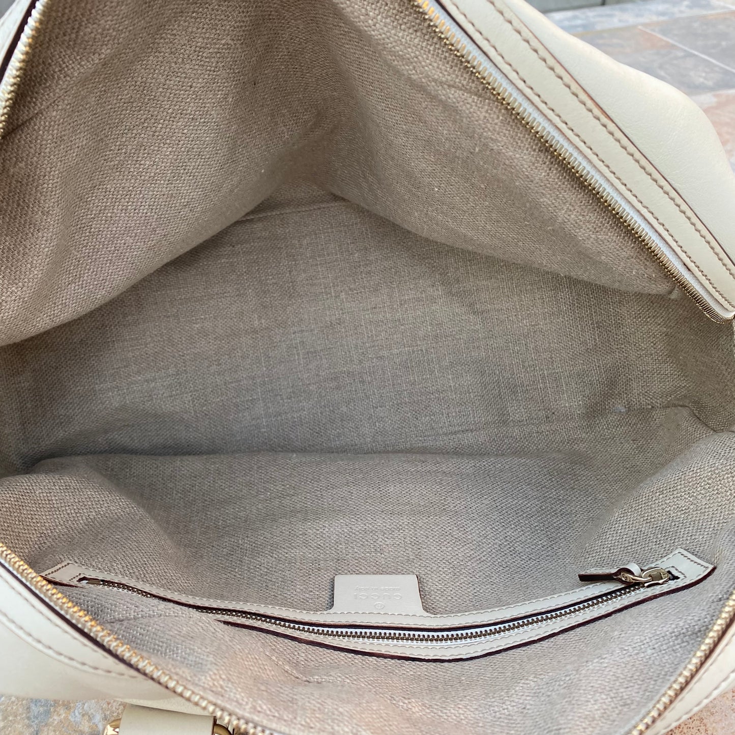 Gucci Bamboo Leather Vintage Boston Satchel