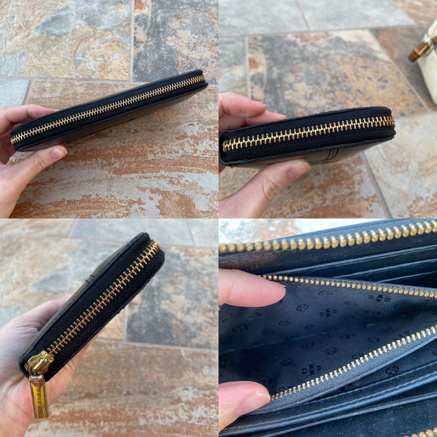 Tory Burch Block T Leather Continental Wallet