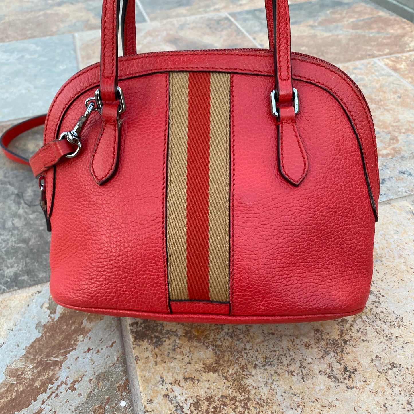 Gucci Mini Web Dome Shoulder Bag