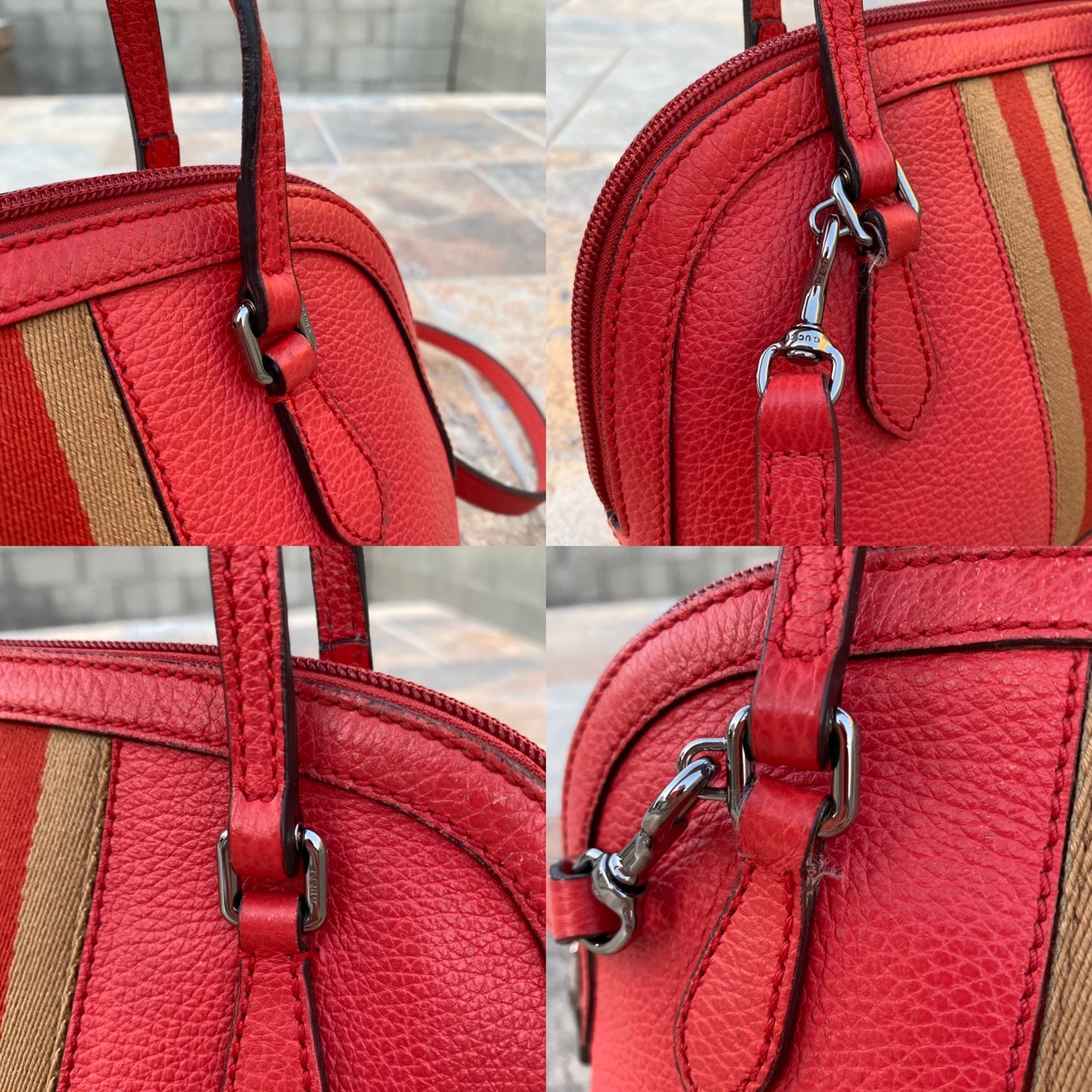 Gucci Mini Web Dome Shoulder Bag