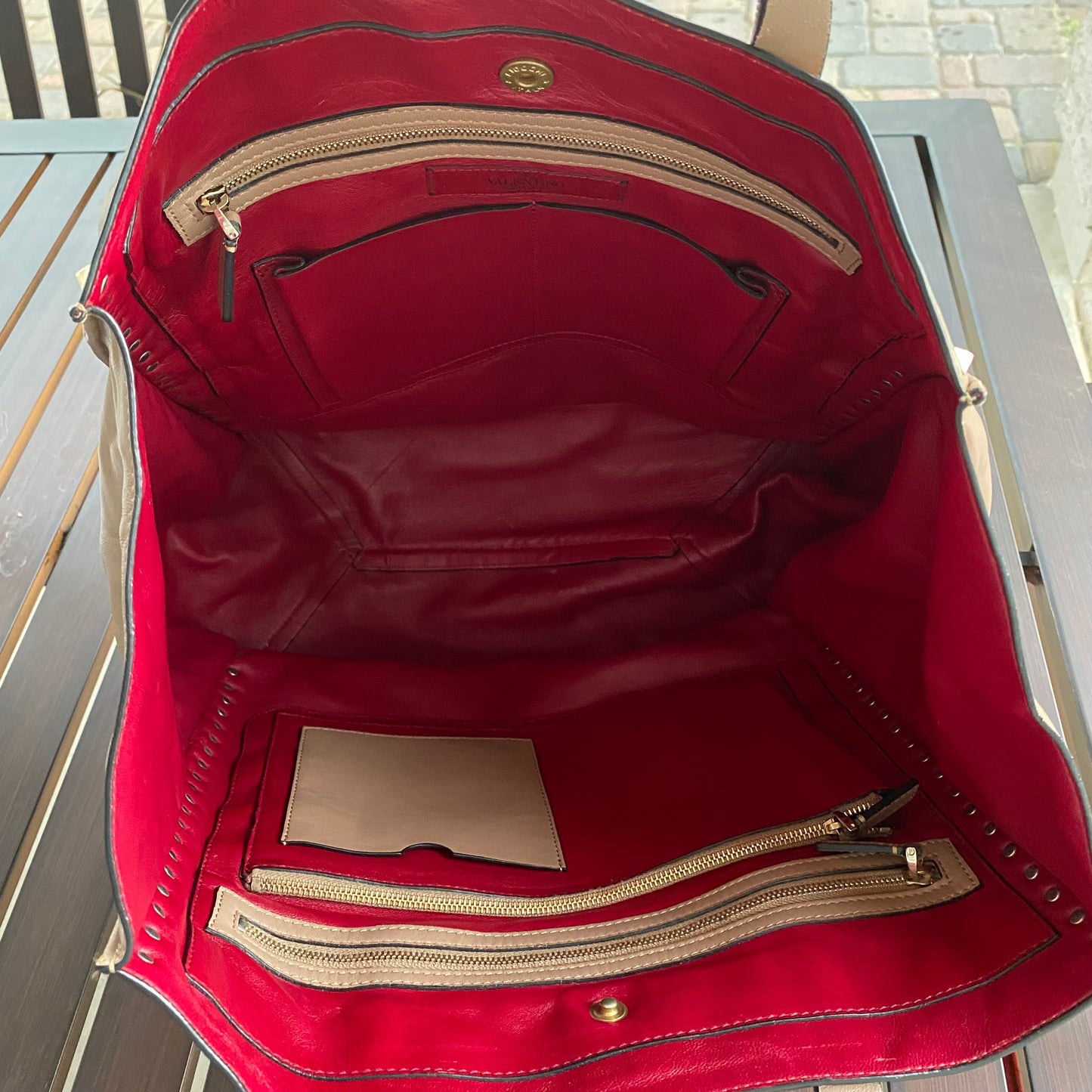 Valentino Garavani Rockstud Studded Leather Shopper Tote