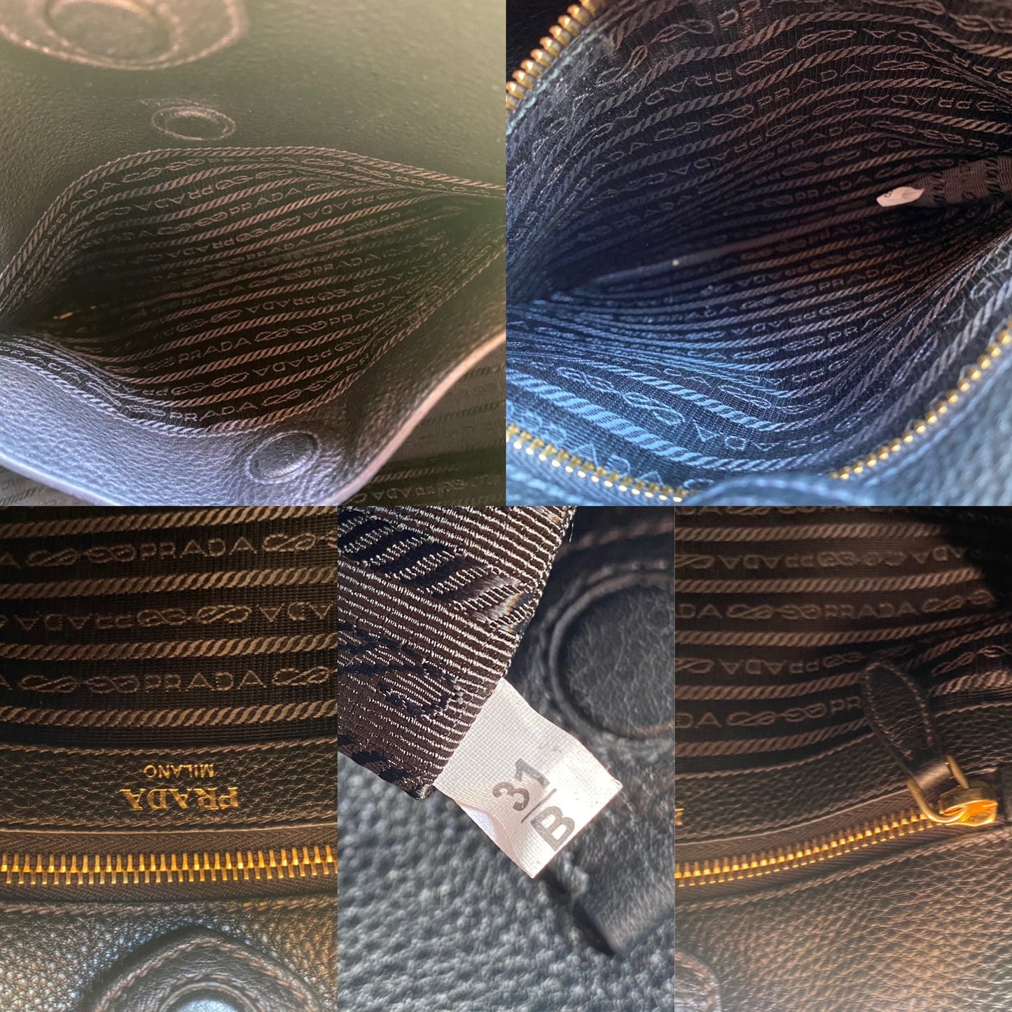 Prada Vitello Daino Hobo Crossbody