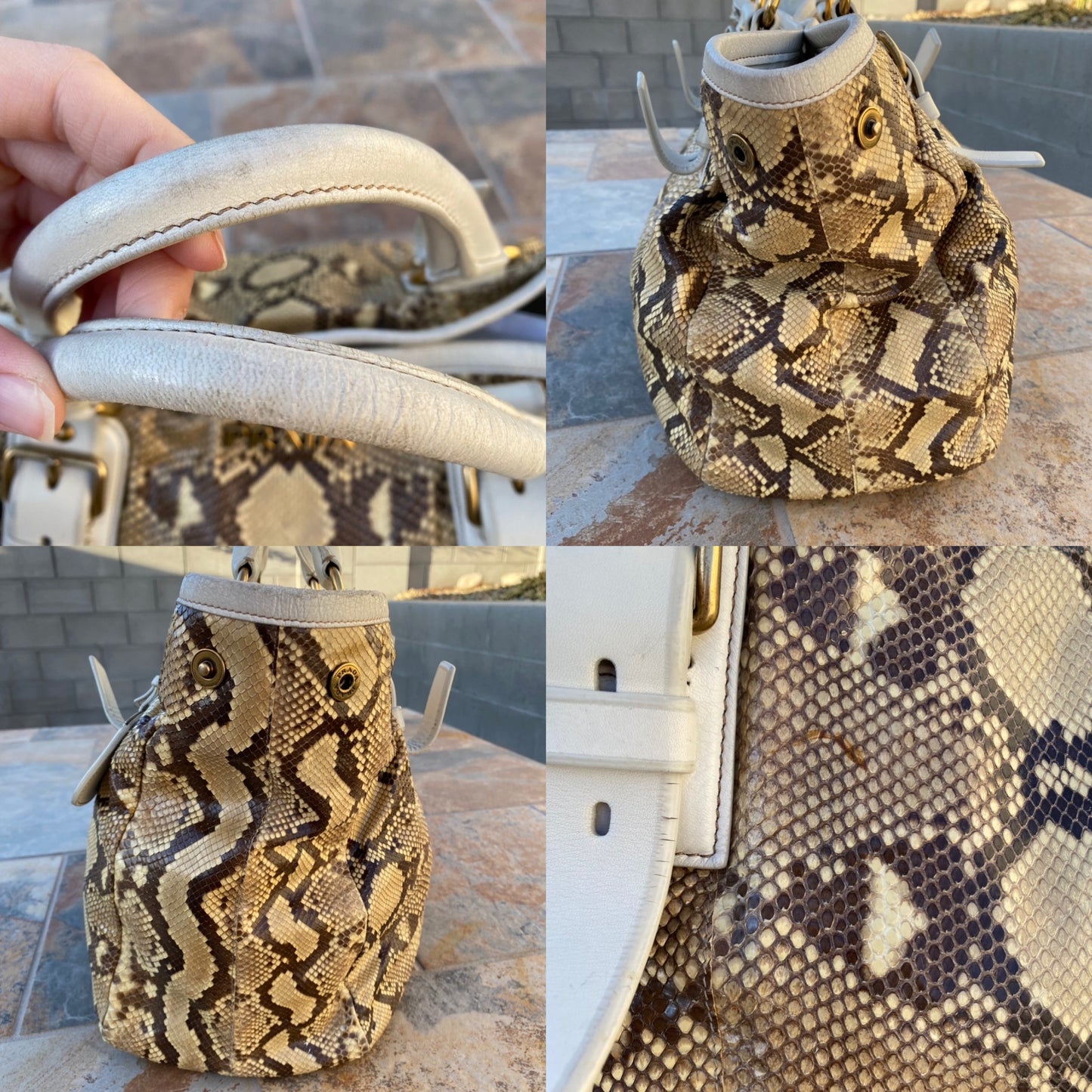 Prada Python Pitone Hobo Tote
