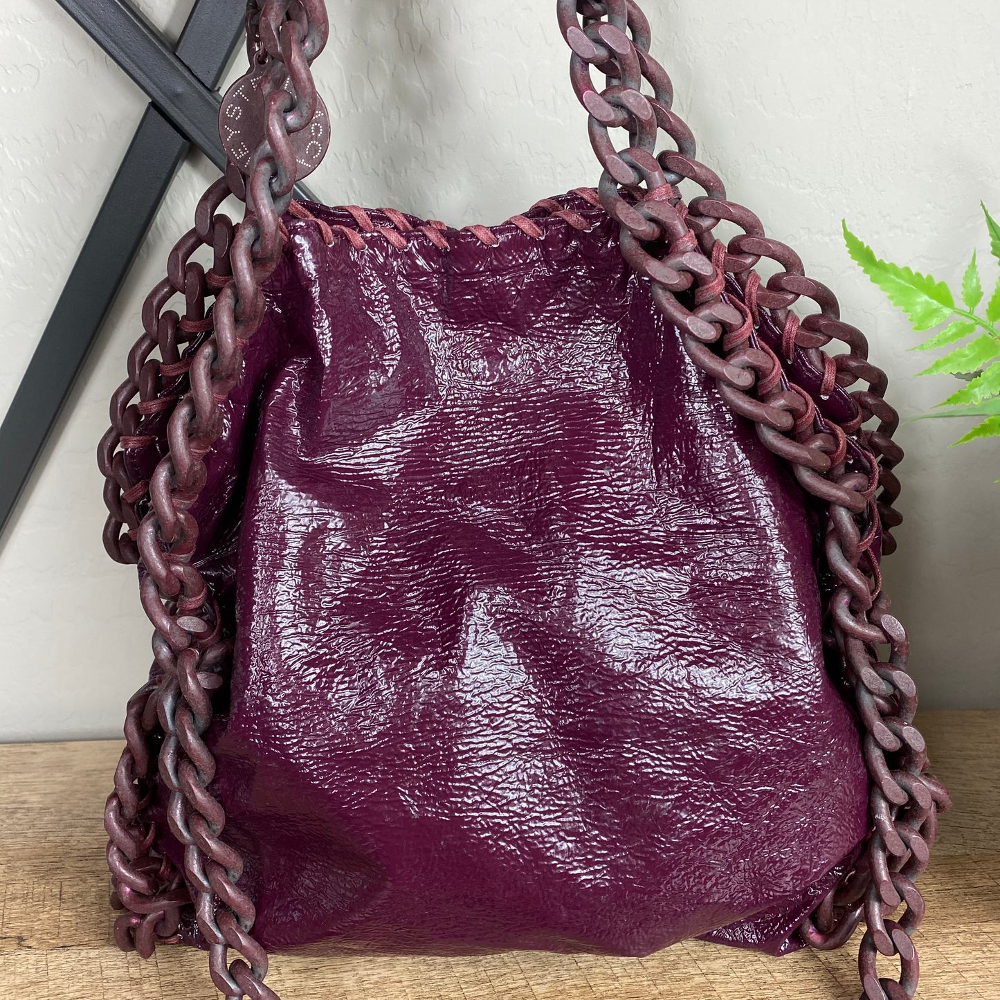 Stella McCartney East West Patent Falabella Bag