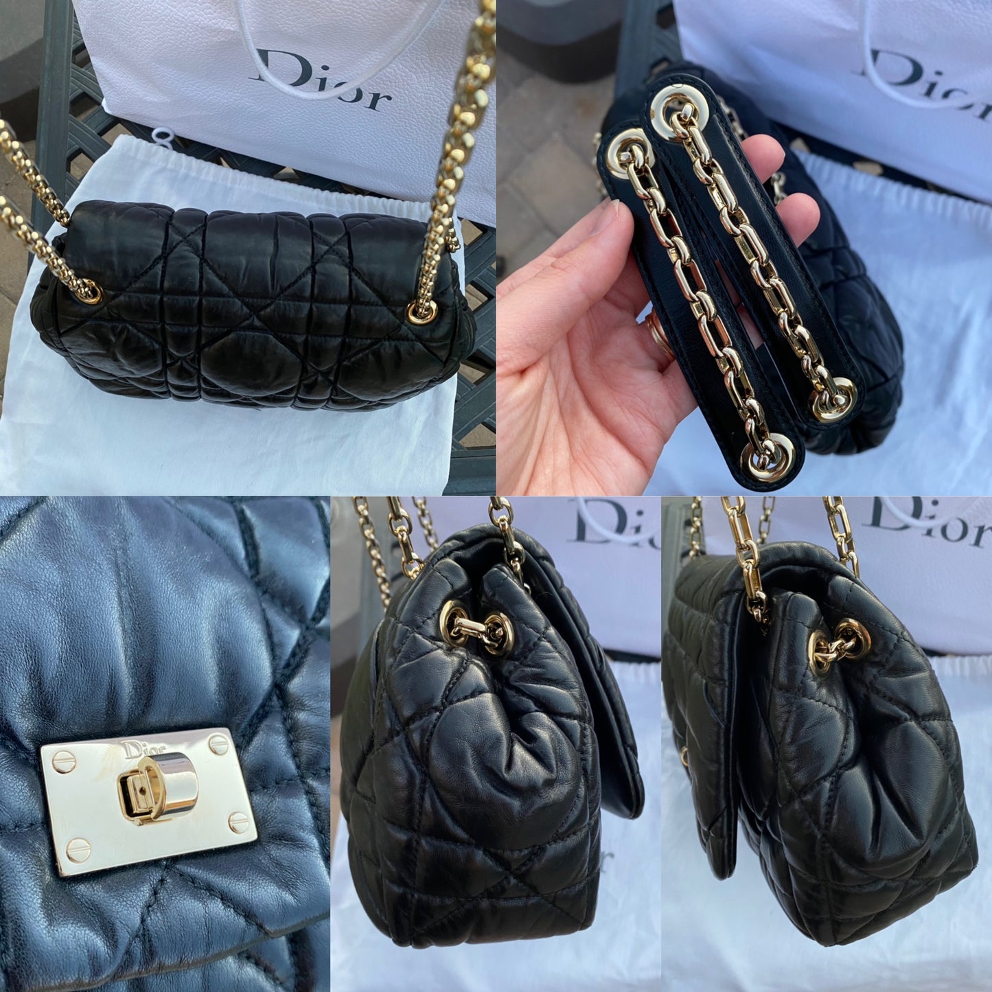 Dior Milly La Foret Quilted Leather Shoulder Bag
