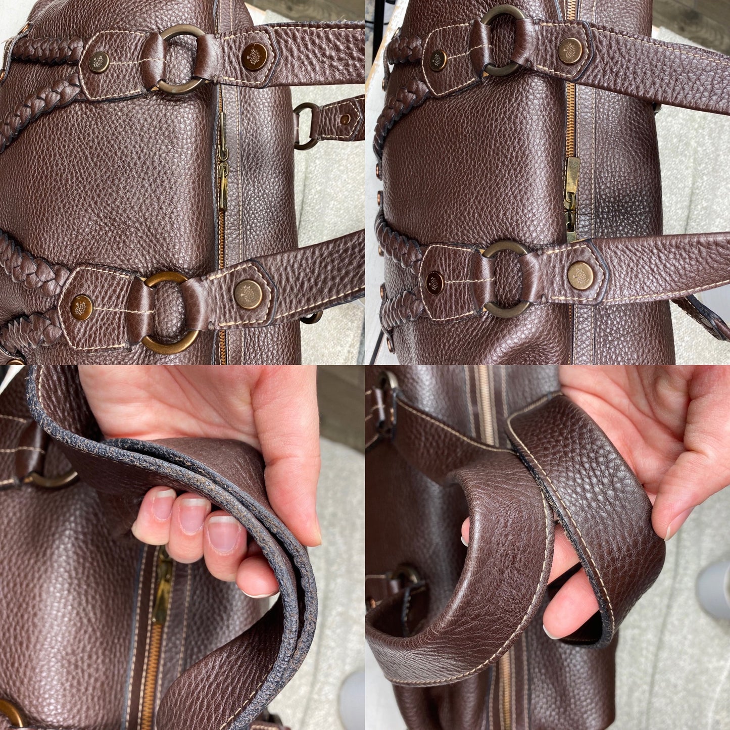 Mulberry Large Braided Leather Satchel