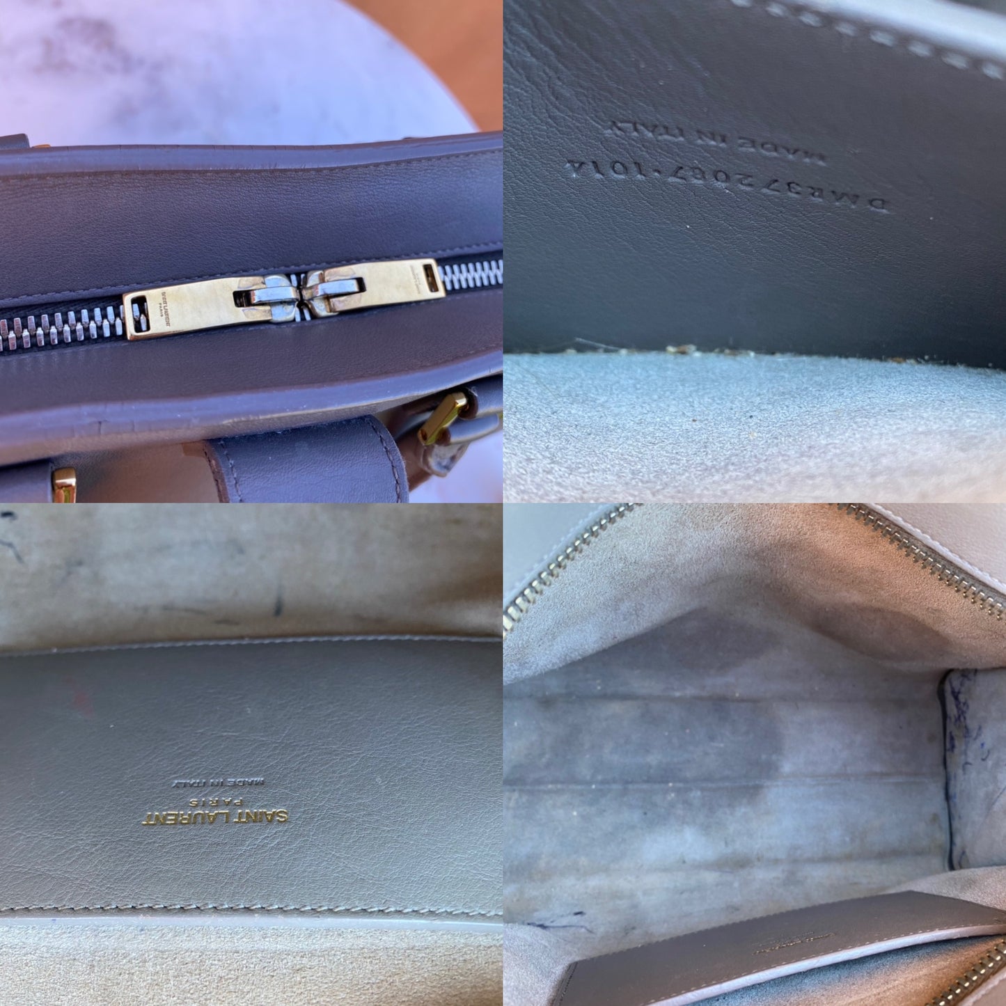 Saint Laurent Monogram Calfskin Baby Cabas Tote