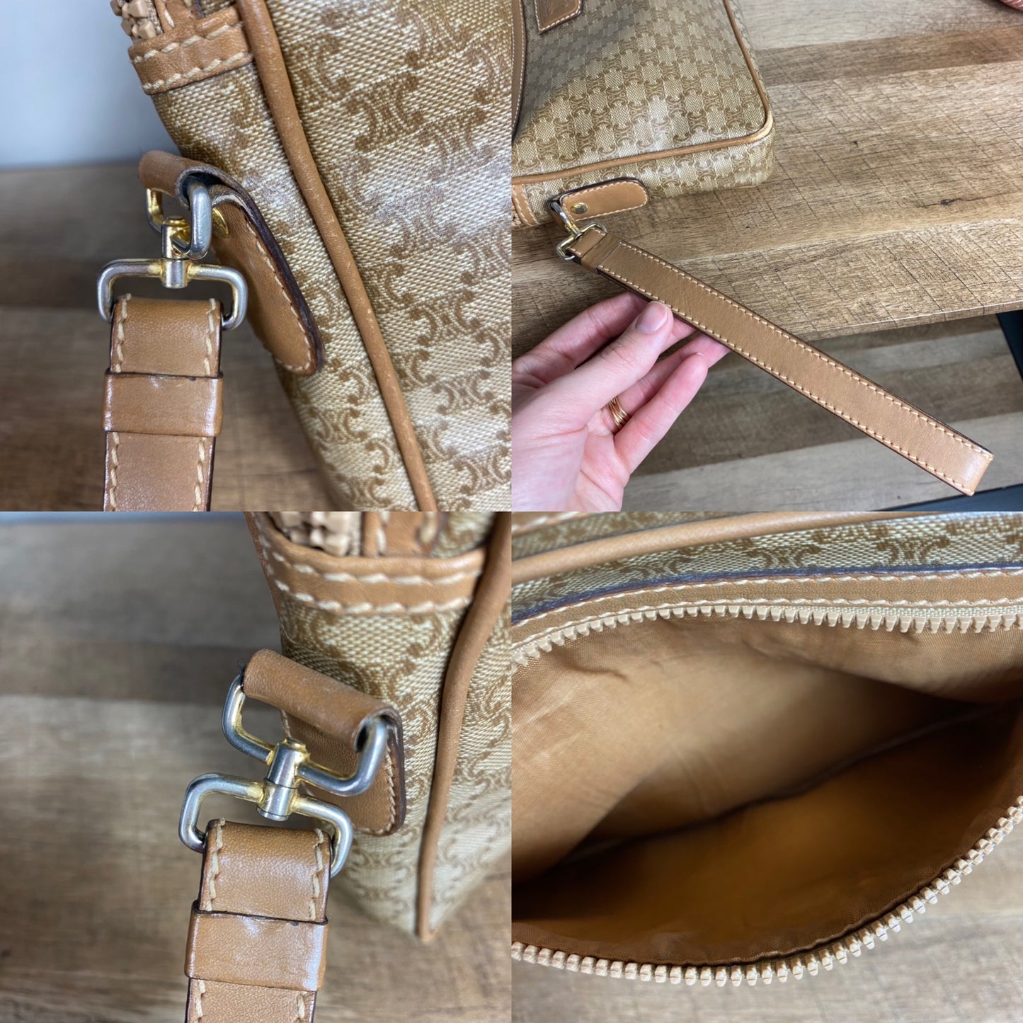 Celine Macadam Vintage Wristlet Clutch