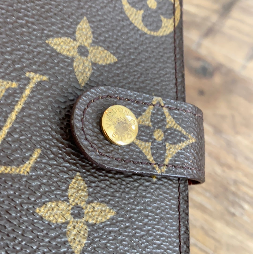 Louis Vuitton 2001 Monogram Small Ring Agenda Cover Planner