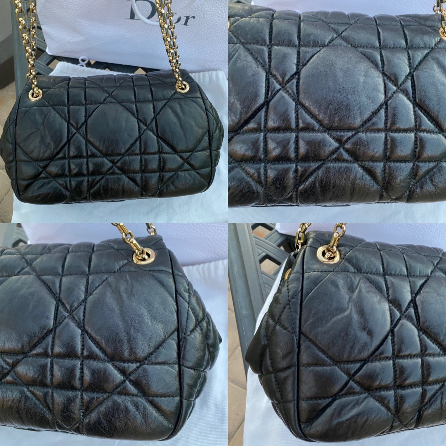 Dior Milly La Foret Quilted Leather Shoulder Bag