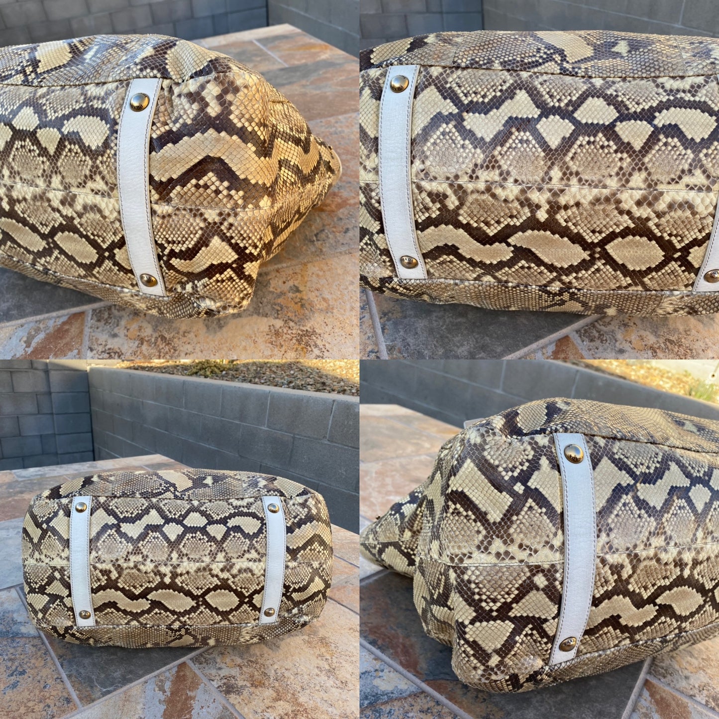 Prada Python Pitone Hobo Tote