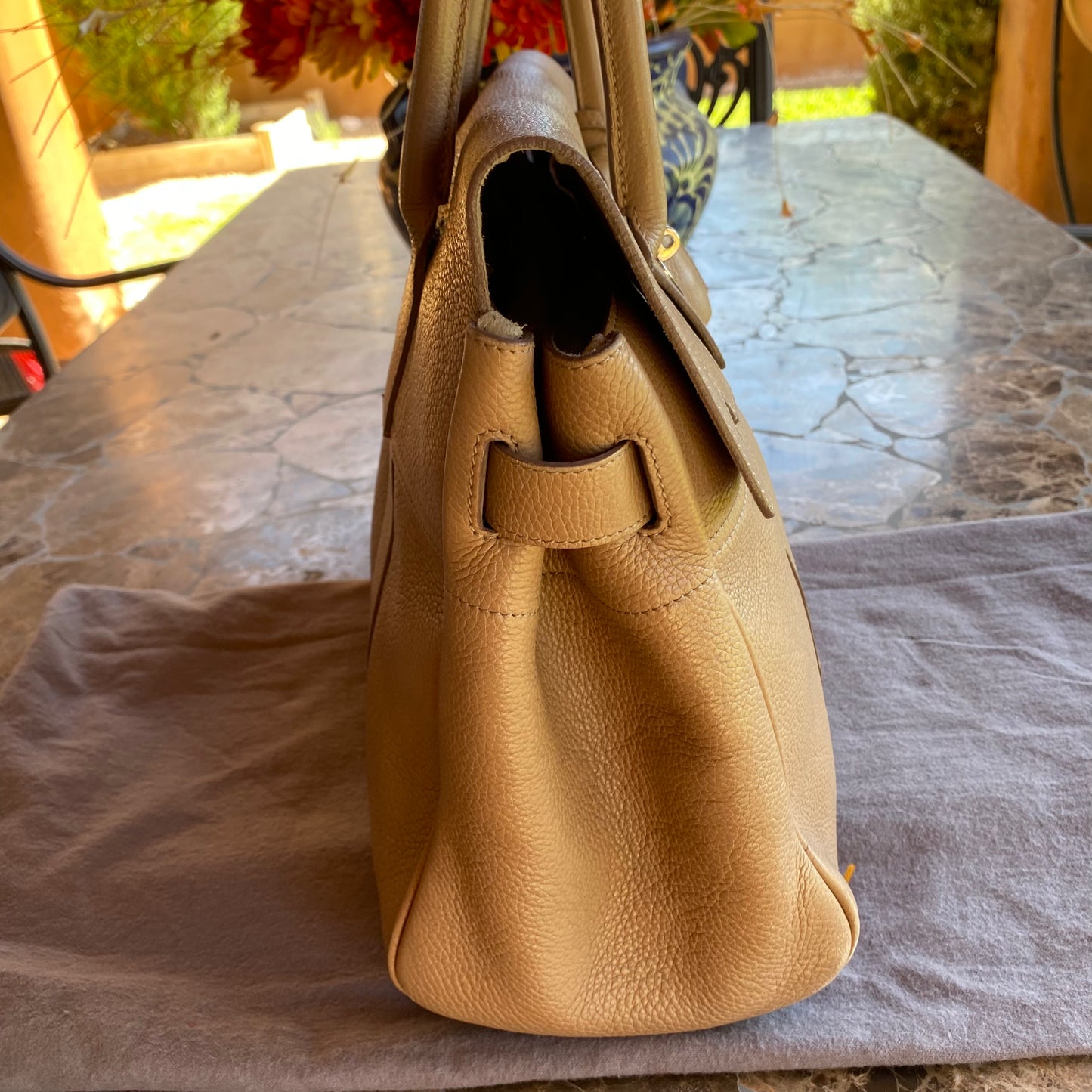 Mulberry Natural Grain Calfskin Leather Bayswater