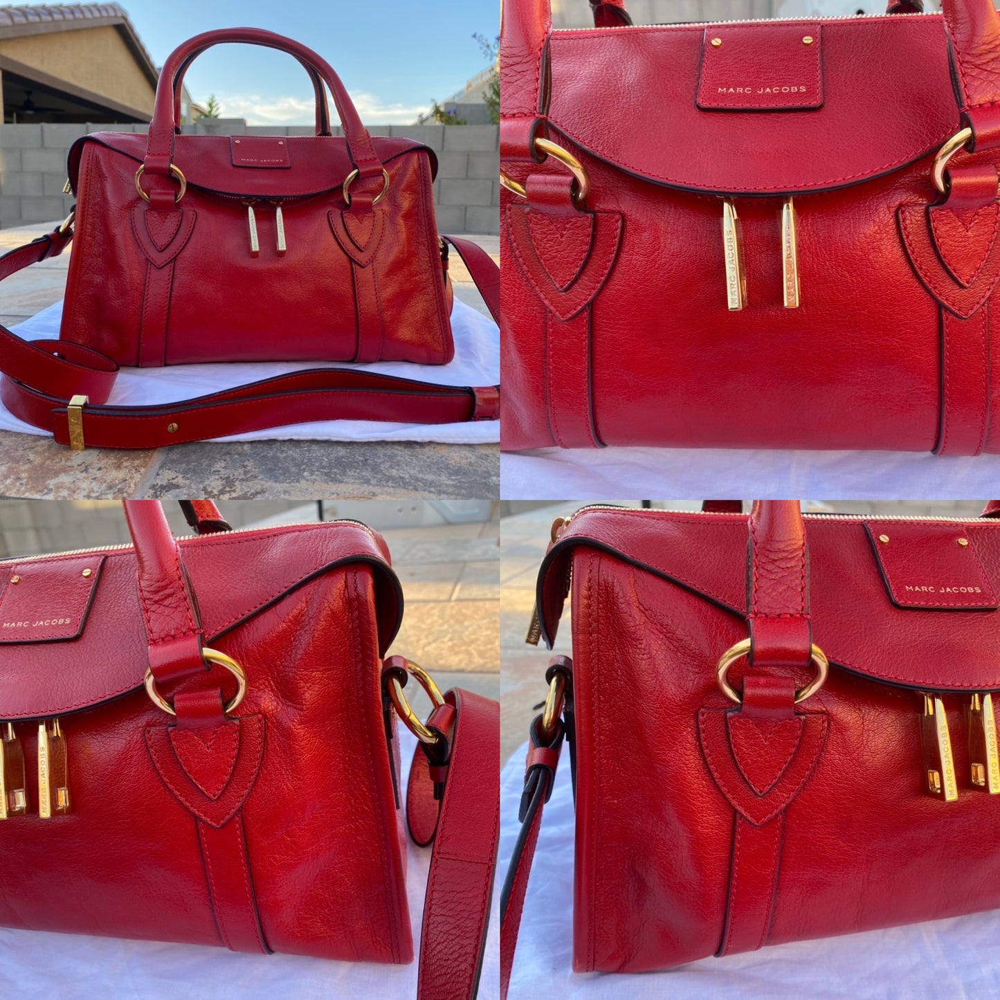 Marc Jacobs Small Fulton Leather Satchel