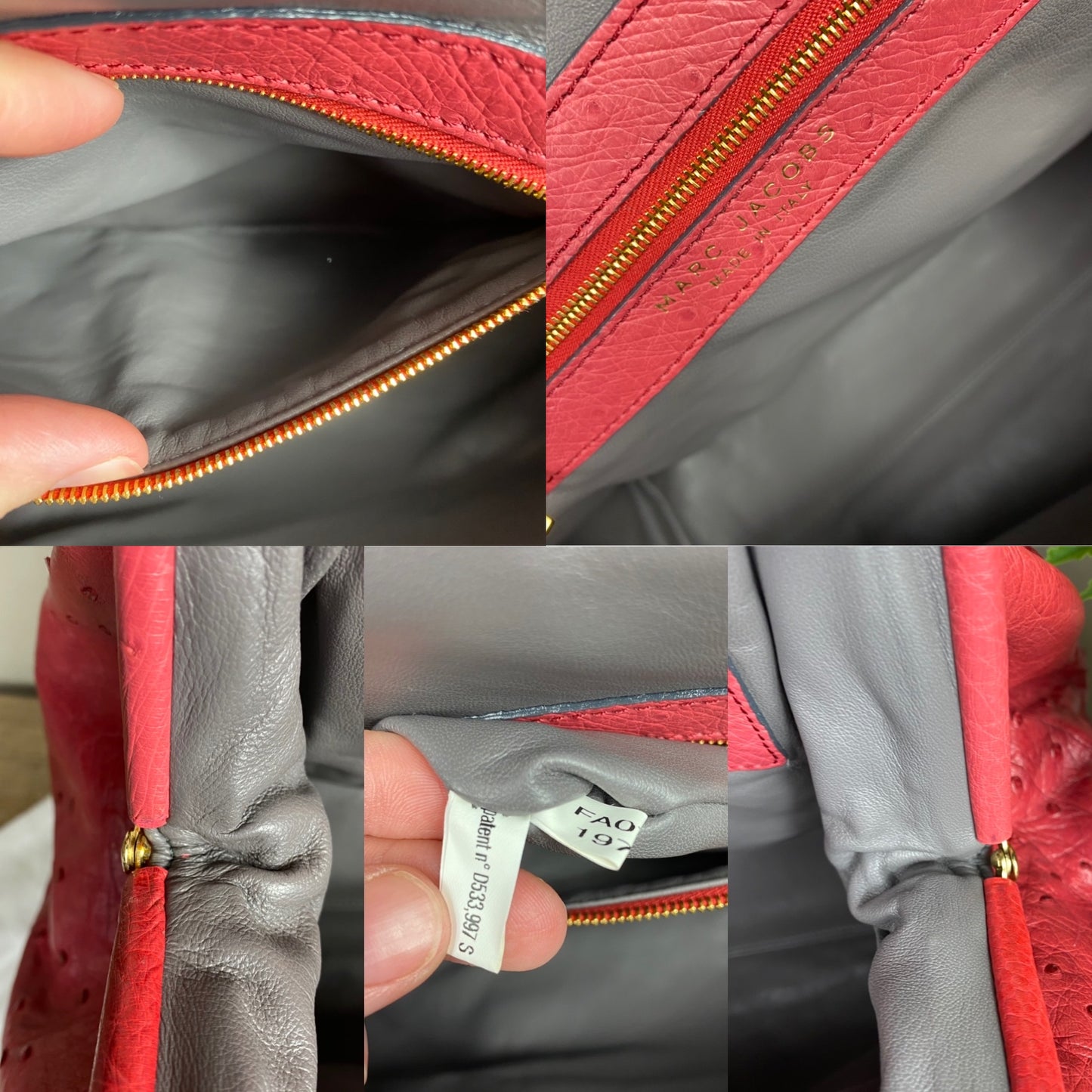 Marc Jacobs Limited Edition Ostrich Ombré Stam Bag