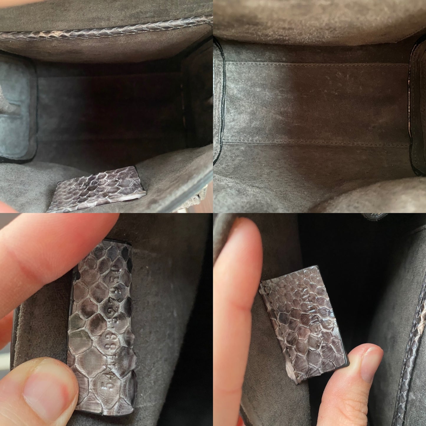 Alexander McQueen Python Mini Heroine Crossbody