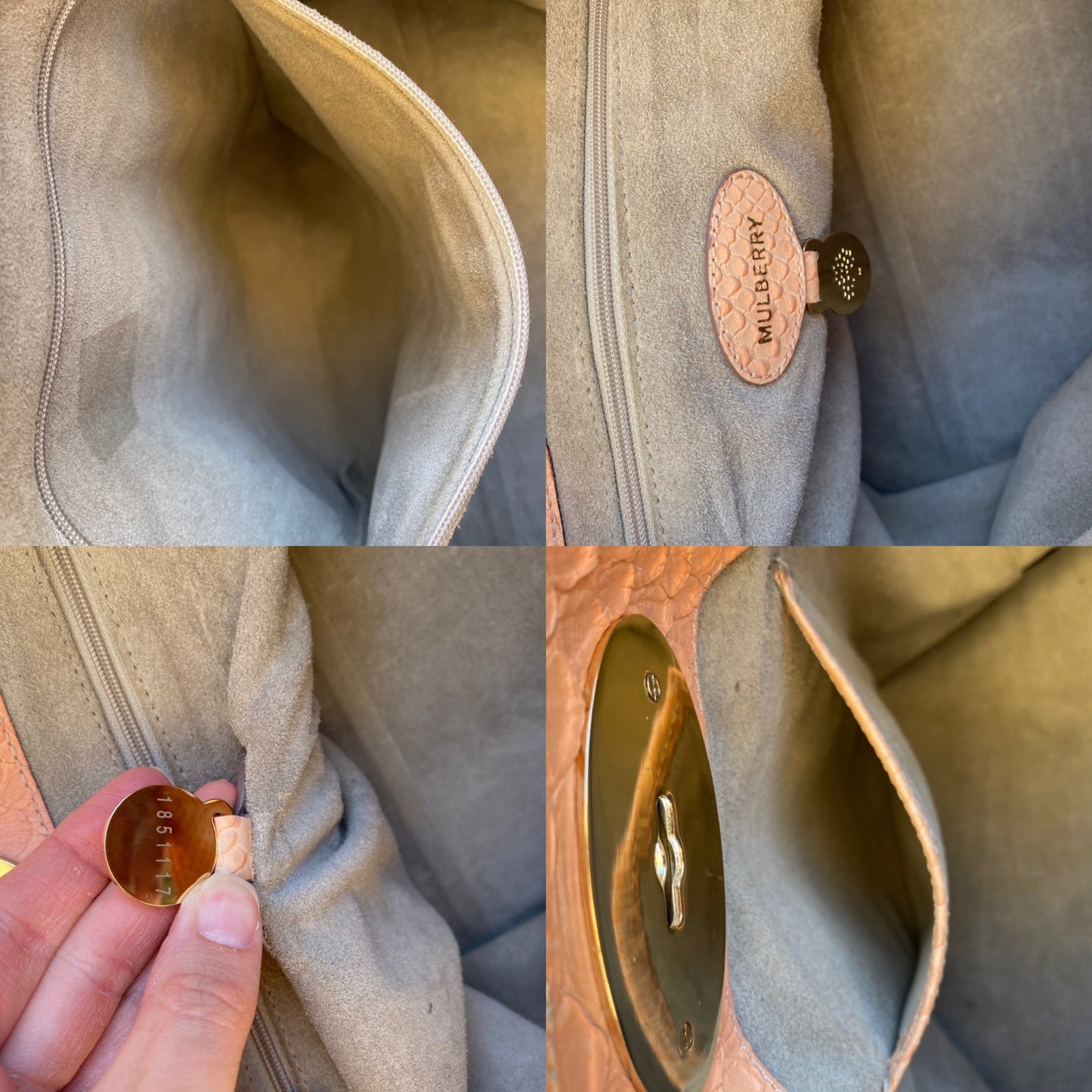 Mulberry Python Cecily Tote