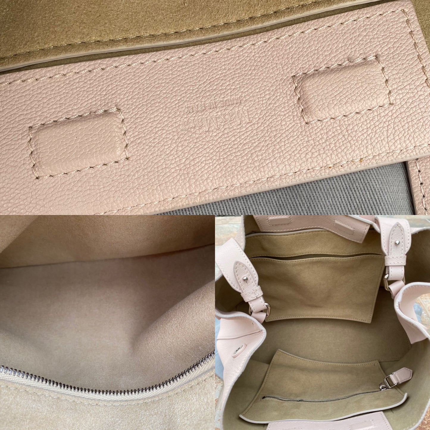 MaxMara Cabat Leather Handle Tote