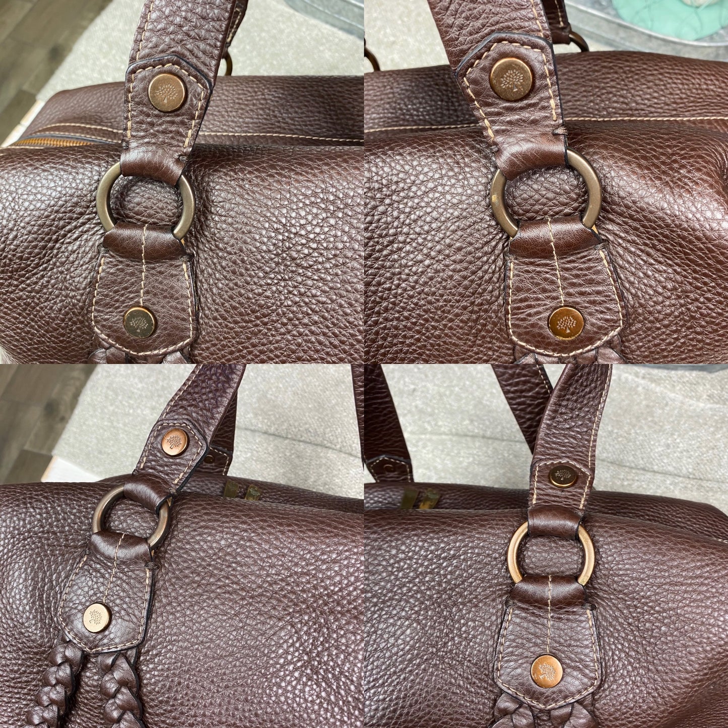 Mulberry Large Braided Leather Satchel