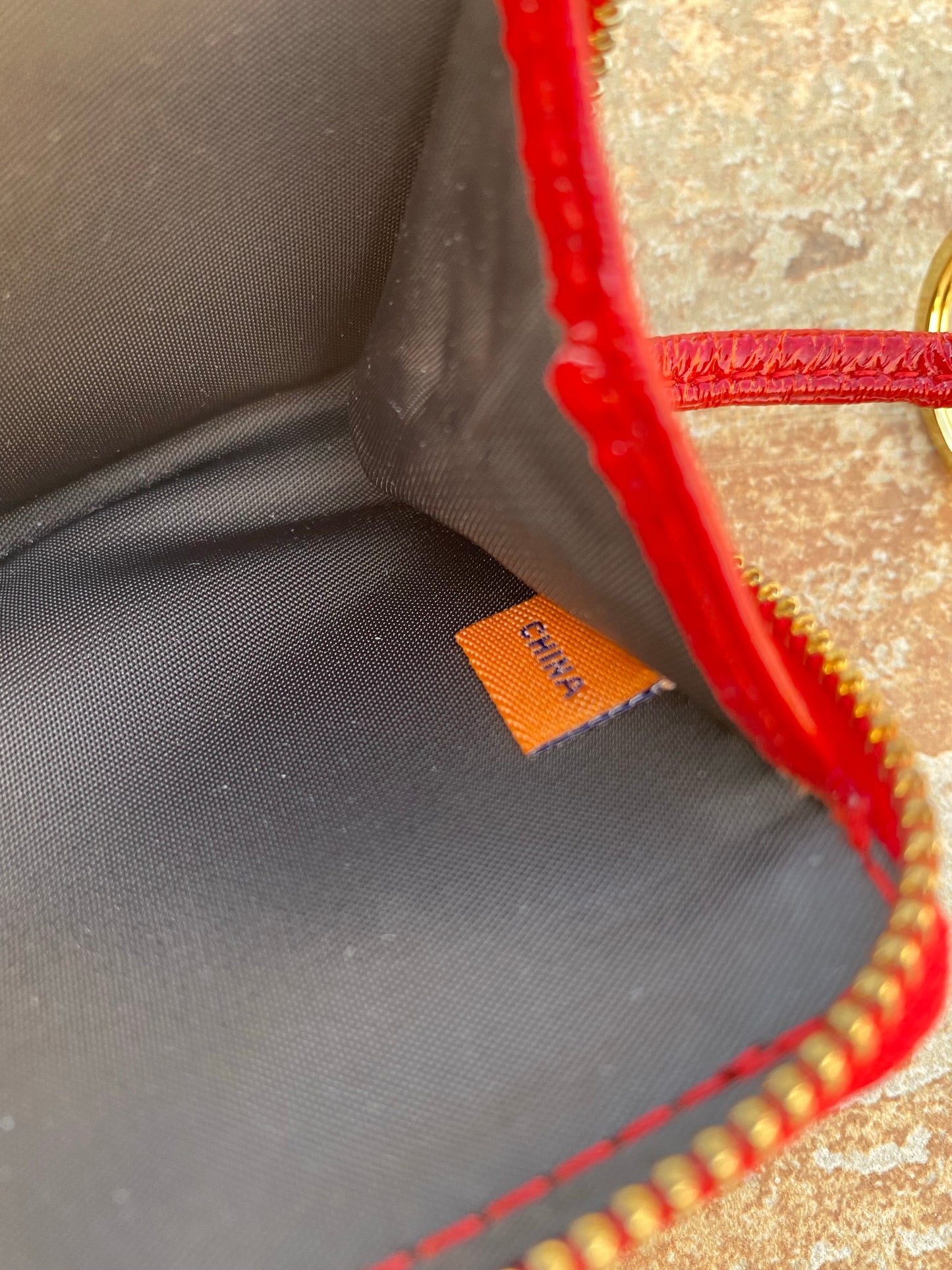 Tory Burch Patent Leather Zip Around Wallet