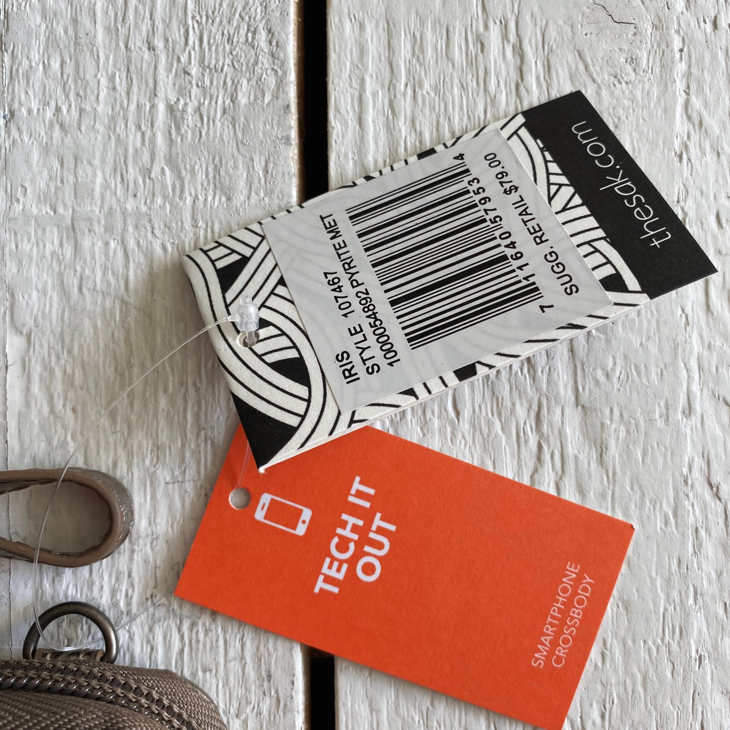 The Sak Wallet Wristlet Metallic Shoulder Bag